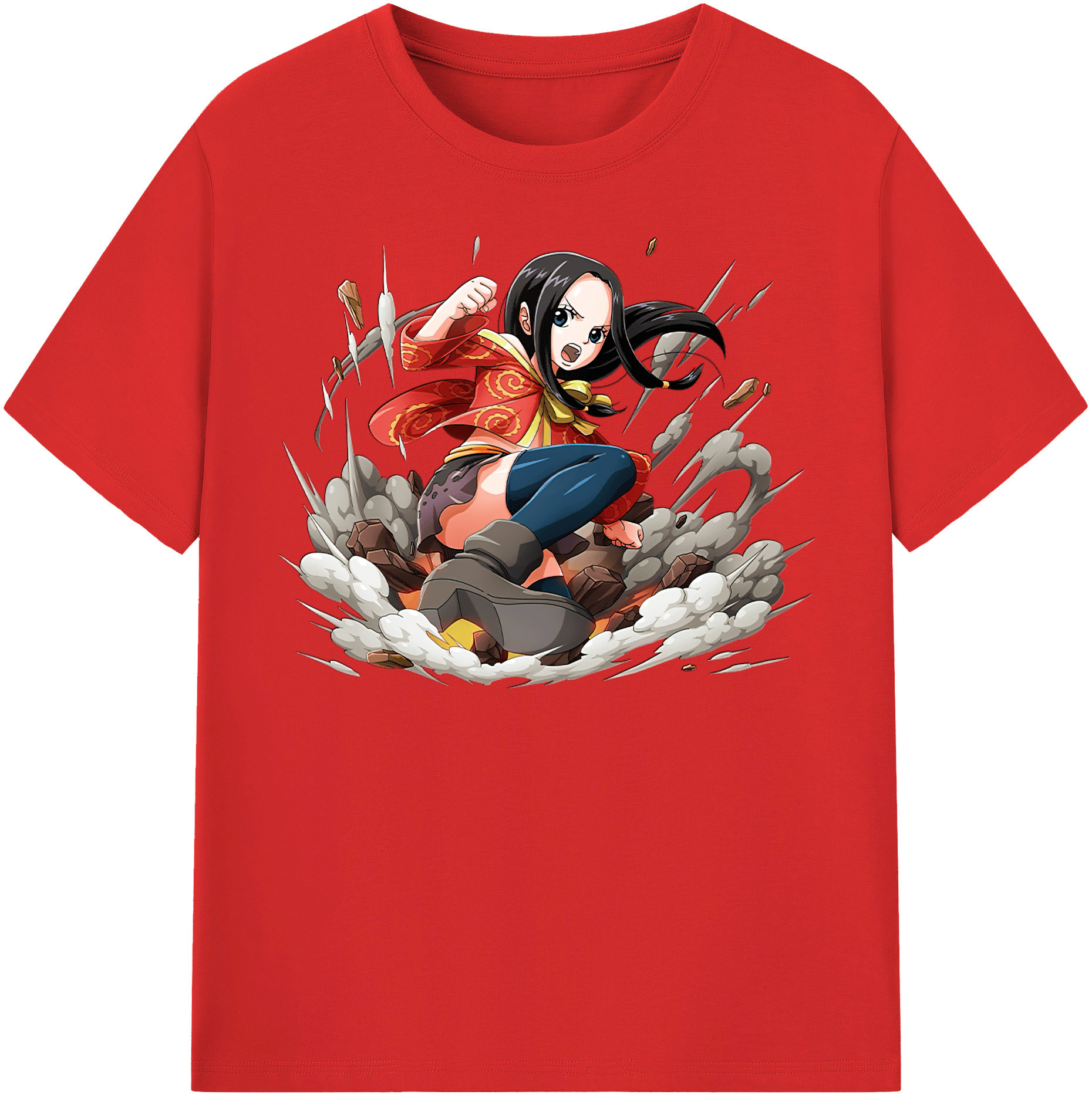ワンピース ボア・ハンコック ONE PIECE Boa·Hancock 綿100％半袖Tシャツ（フロントプリント）