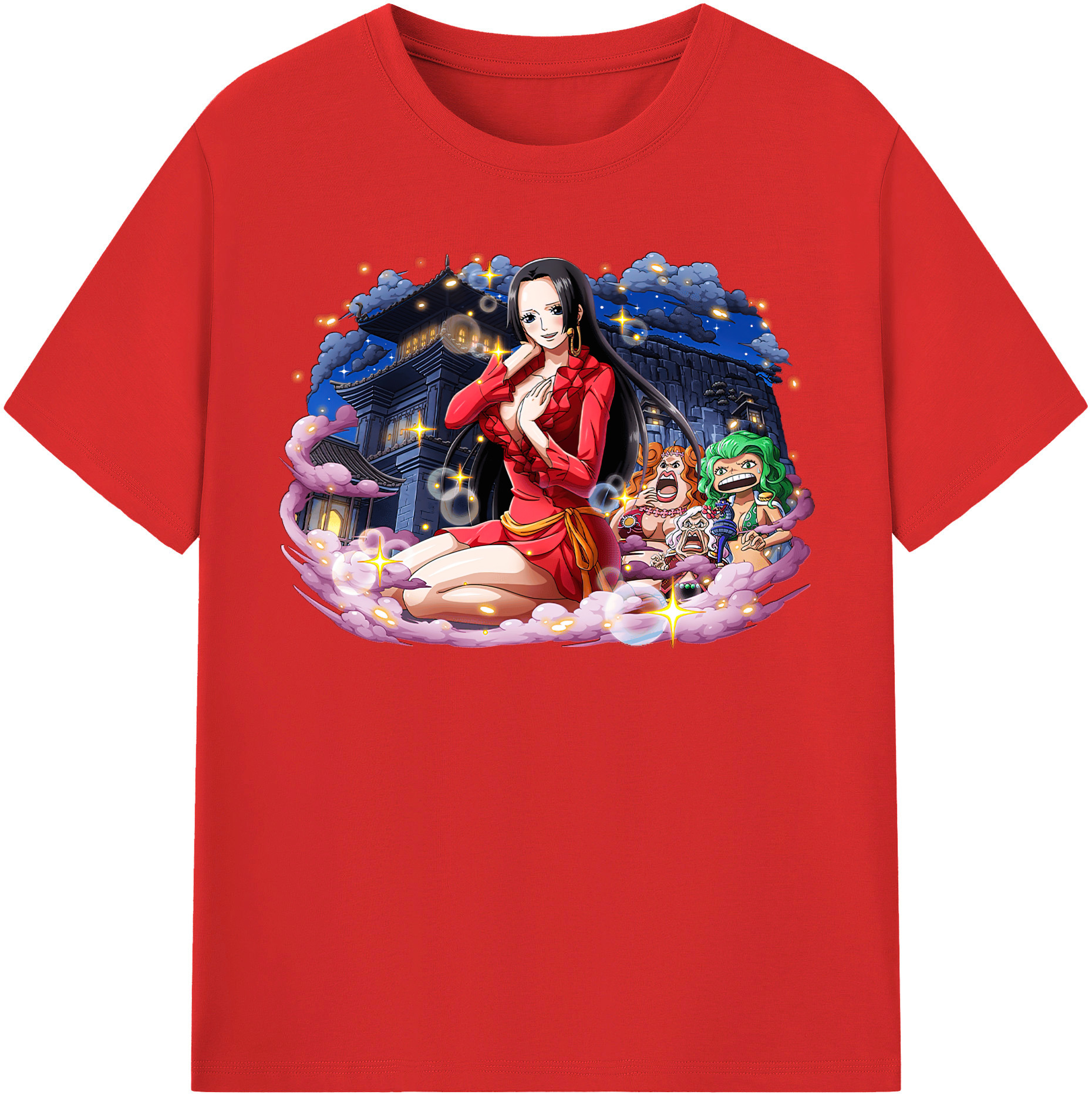 ワンピース ボア・ハンコック ONE PIECE Boa·Hancock 綿100％半袖Tシャツ（フロントプリント）
