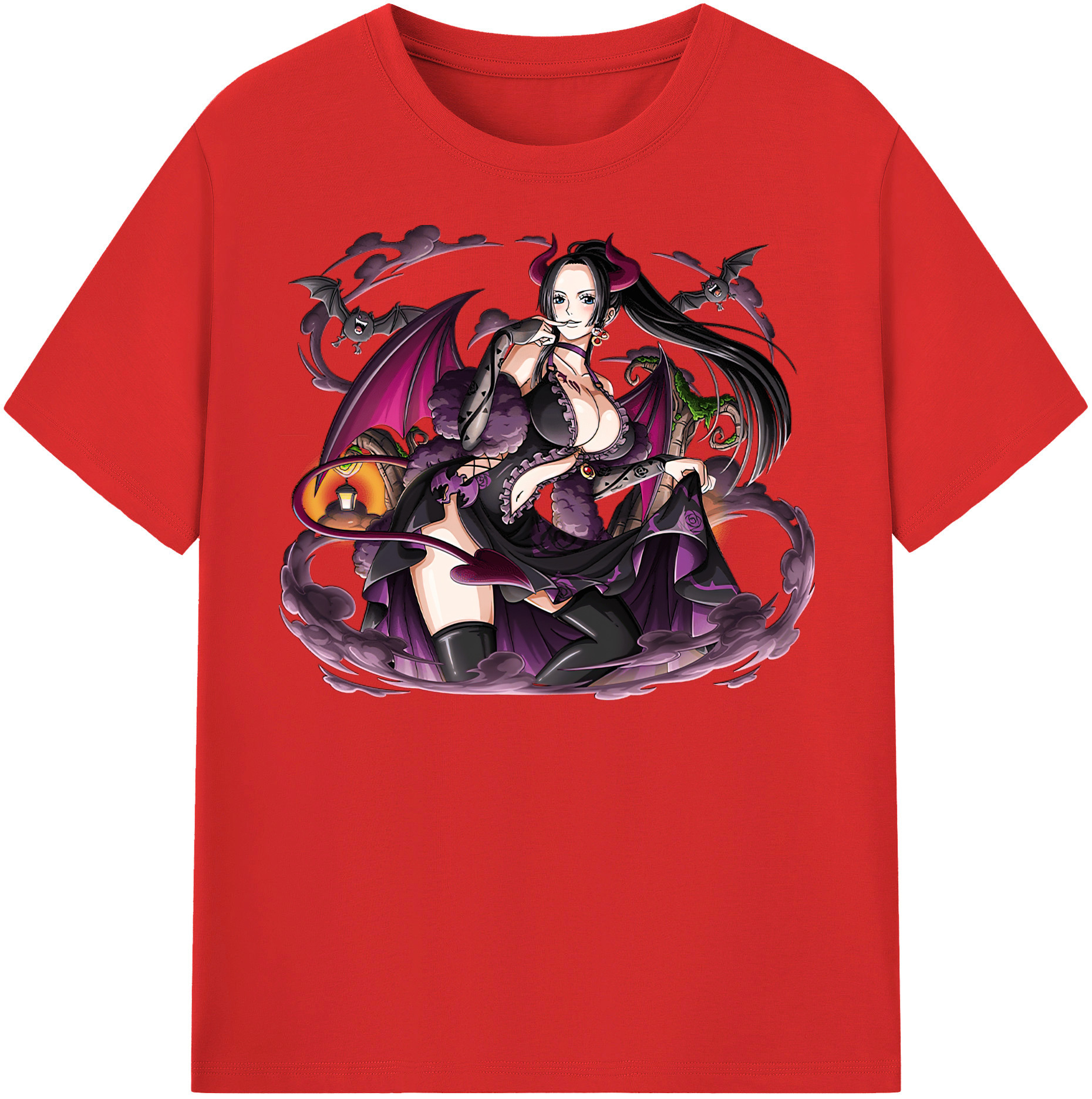 ワンピース ボア・ハンコック ONE PIECE Boa·Hancock 綿100％半袖Tシャツ（フロントプリント）