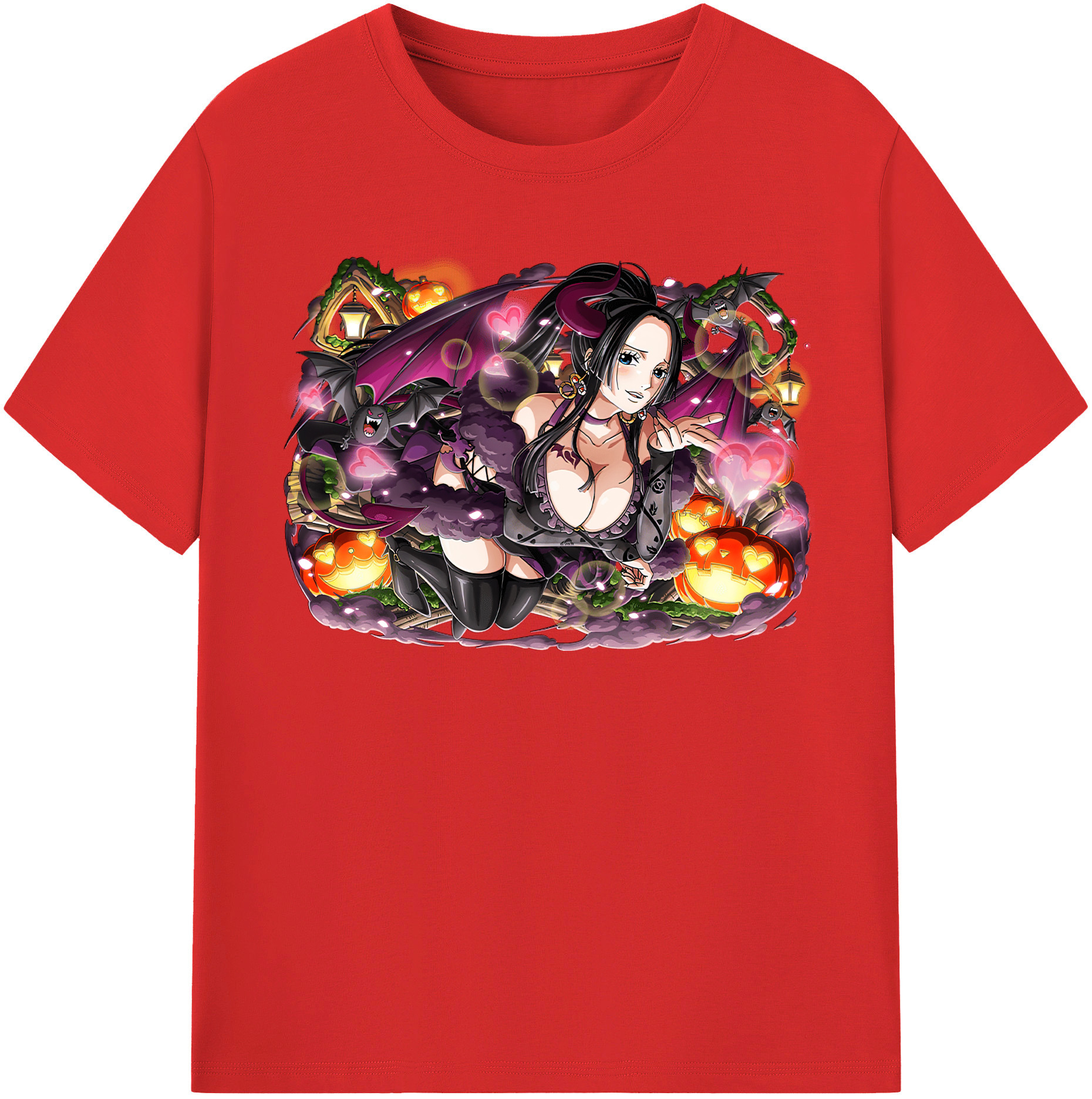 ワンピース ボア・ハンコック ONE PIECE Boa·Hancock 綿100％半袖Tシャツ（フロントプリント）