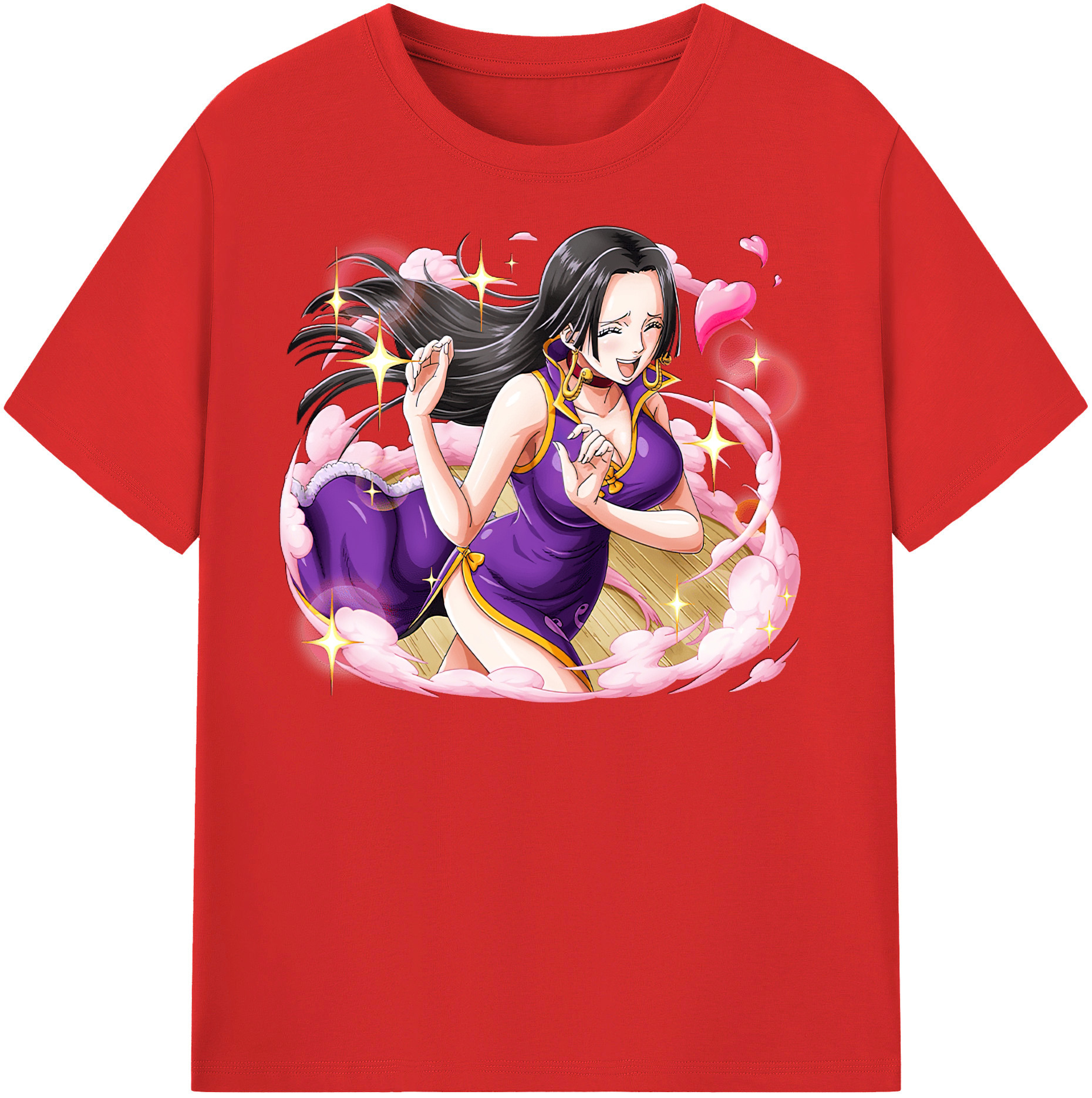 ワンピース ボア・ハンコック ONE PIECE Boa·Hancock 綿100％半袖Tシャツ（フロントプリント）