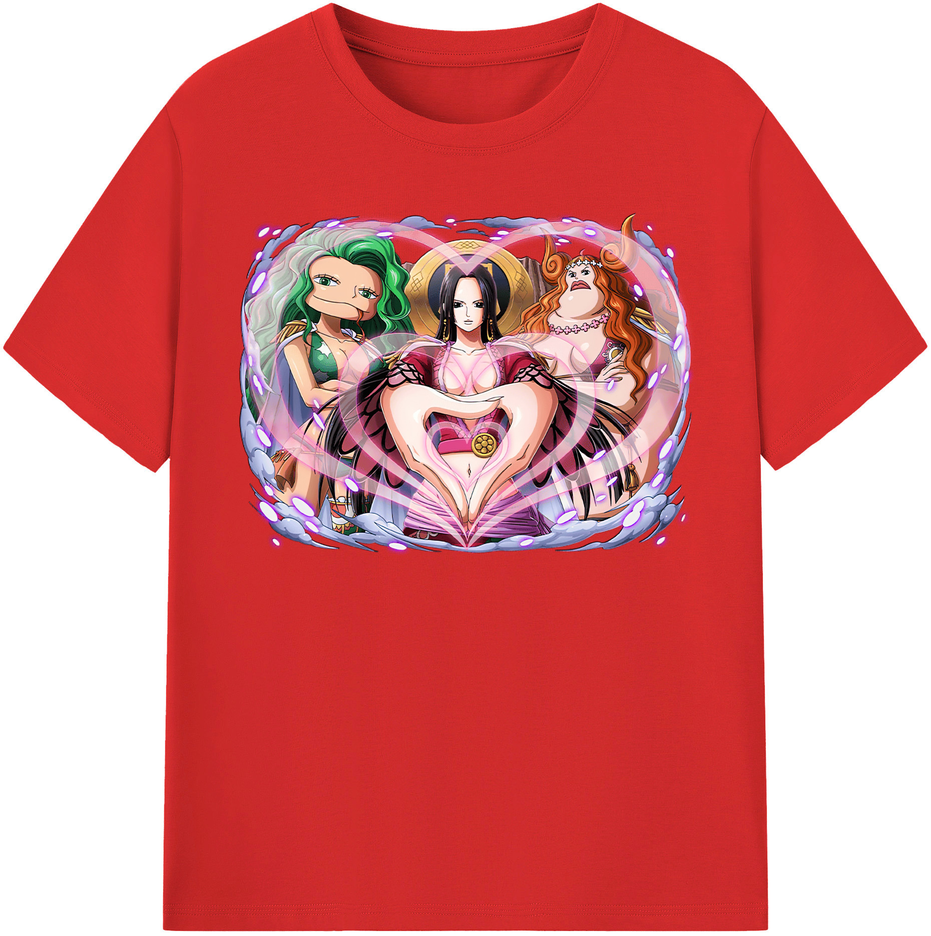 ワンピース ボア・ハンコック ONE PIECE Boa·Hancock 綿100％半袖Tシャツ（フロントプリント）