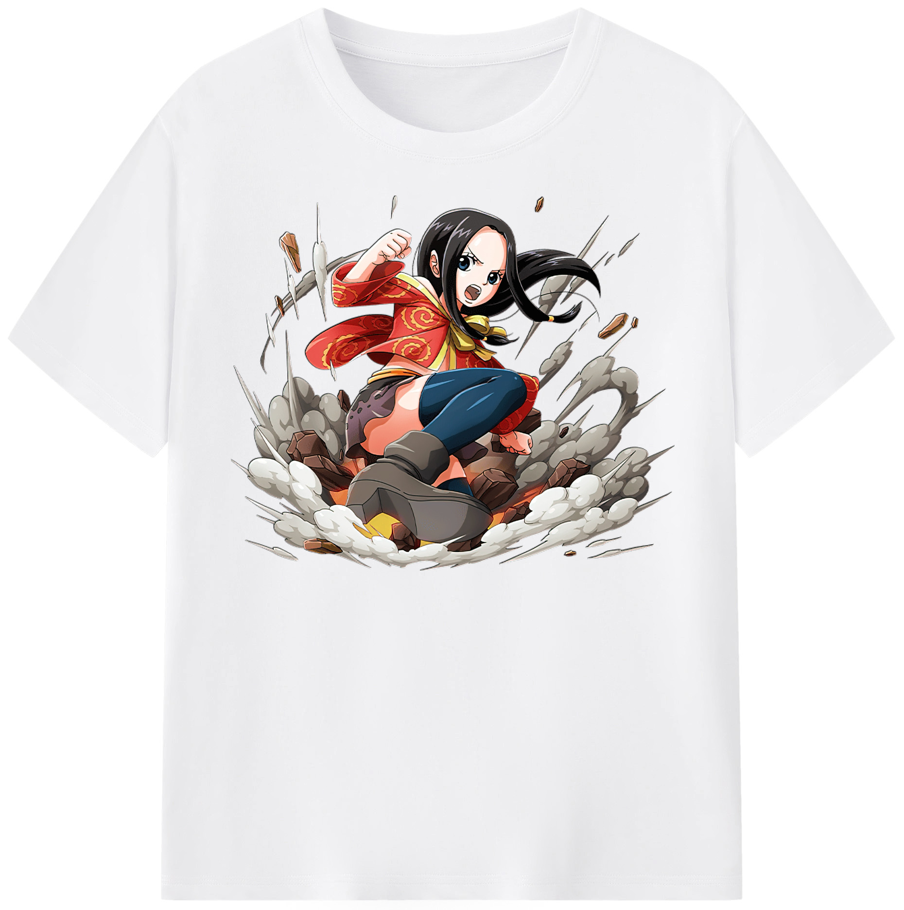 ワンピース ボア・ハンコック ONE PIECE Boa·Hancock 綿100％半袖Tシャツ（フロントプリント）