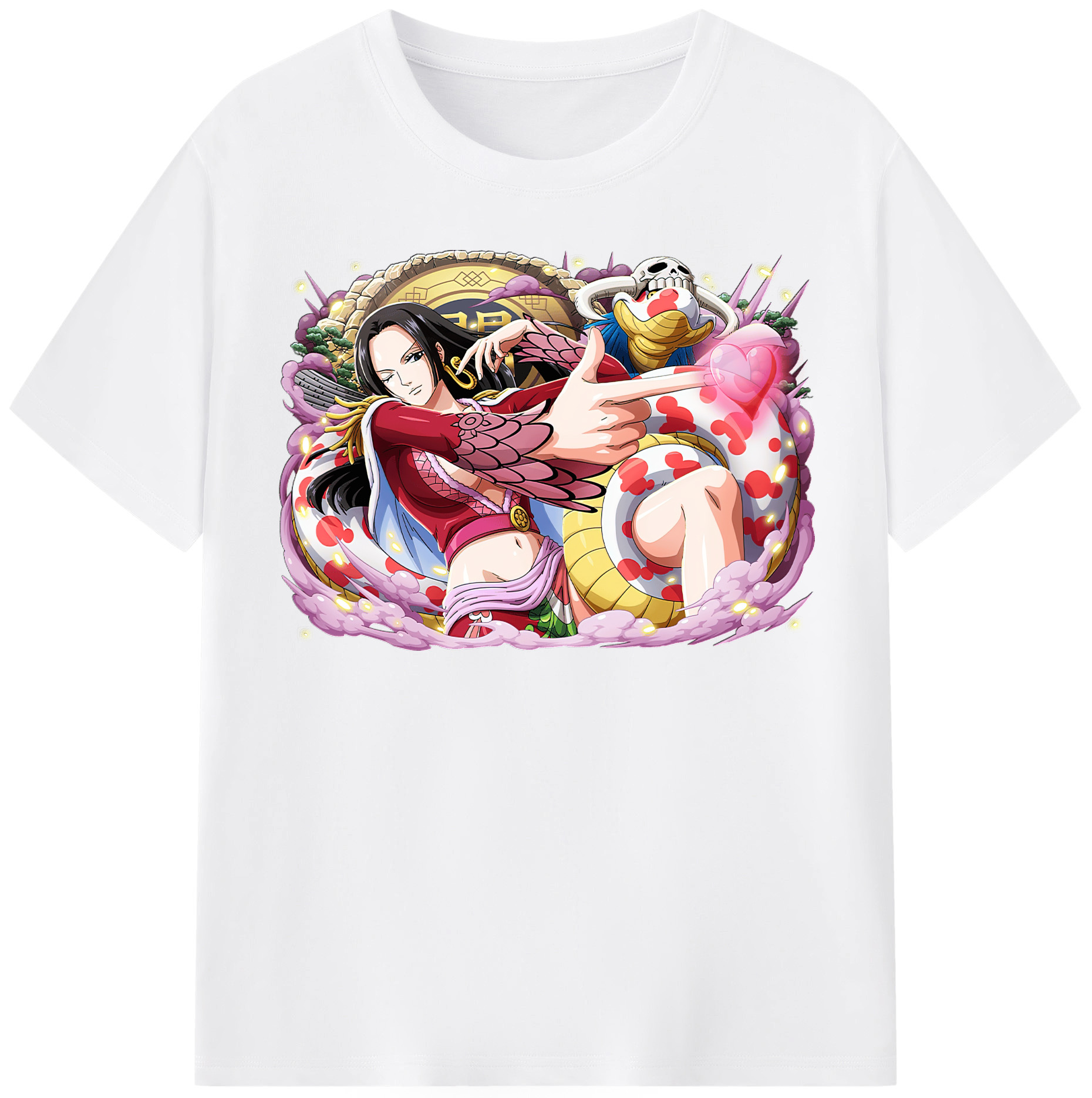 ワンピース ボア・ハンコック ONE PIECE Boa·Hancock 綿100％半袖Tシャツ（フロントプリント）