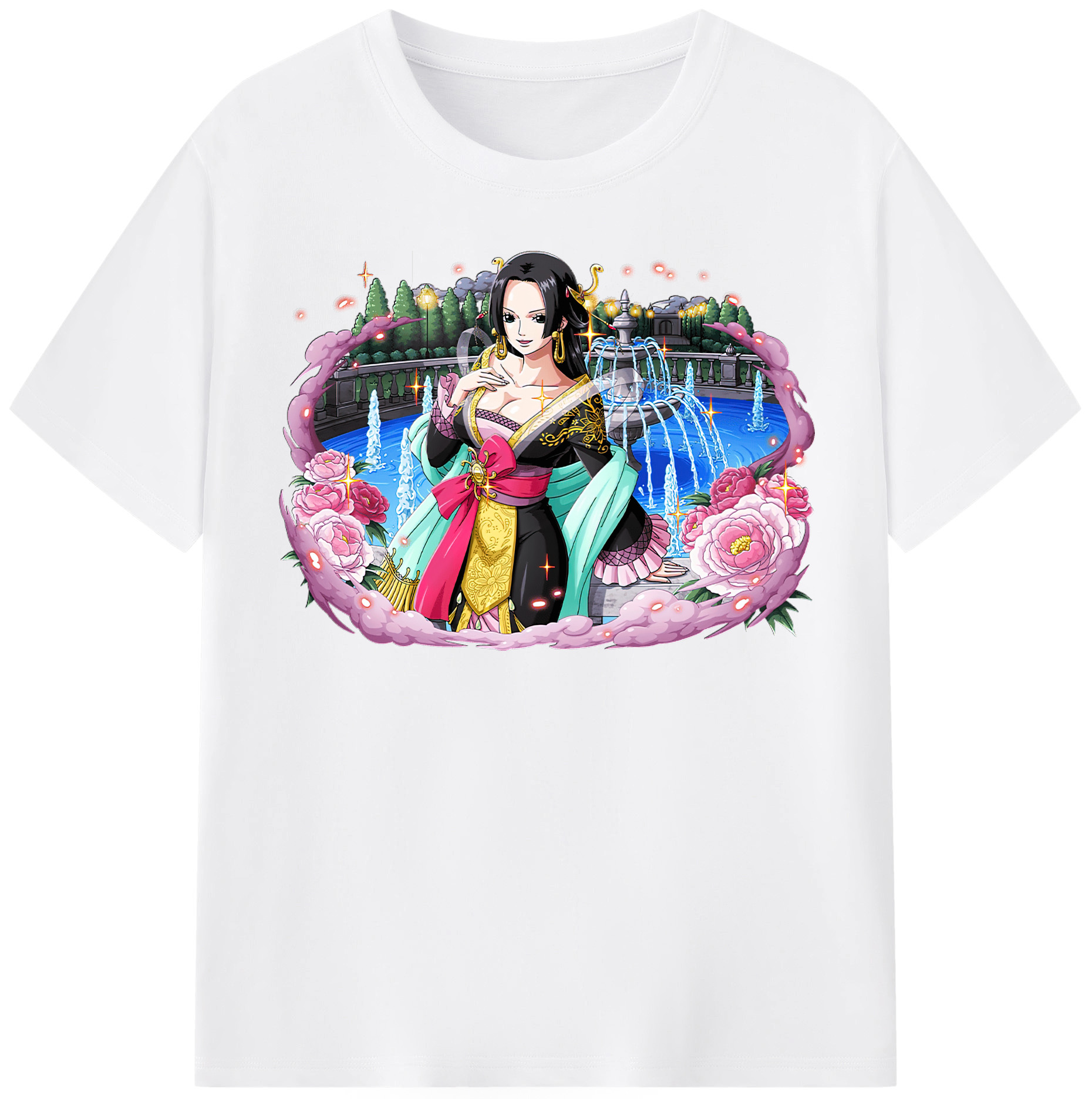 ワンピース ボア・ハンコック ONE PIECE Boa·Hancock 綿100％半袖Tシャツ（フロントプリント）