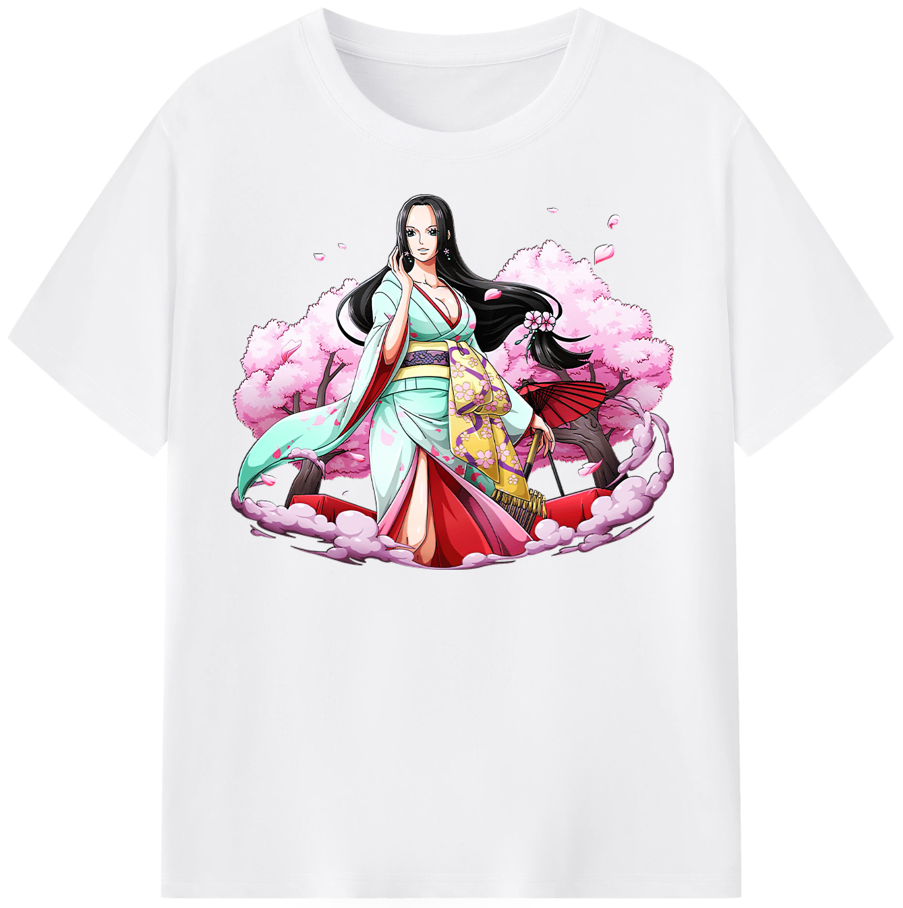ワンピース ボア・ハンコック ONE PIECE Boa·Hancock 綿100％半袖Tシャツ（フロントプリント）