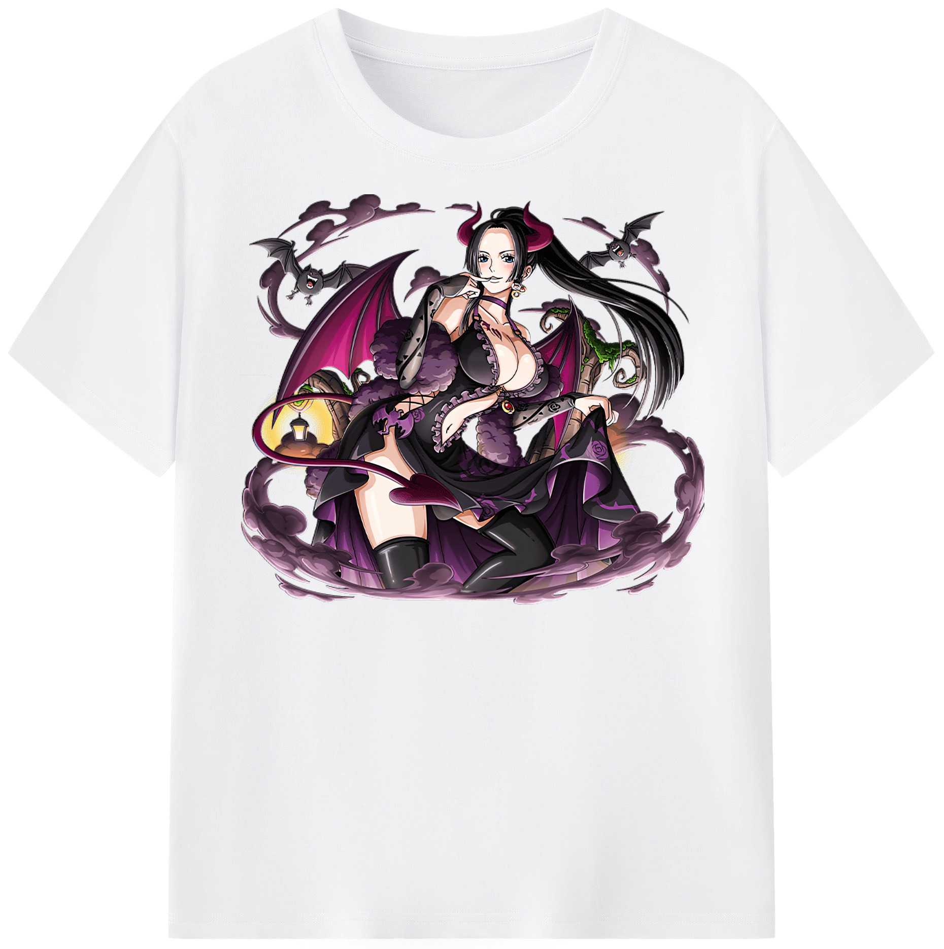 ワンピース ボア・ハンコック ONE PIECE Boa·Hancock 綿100％半袖Tシャツ（フロントプリント）