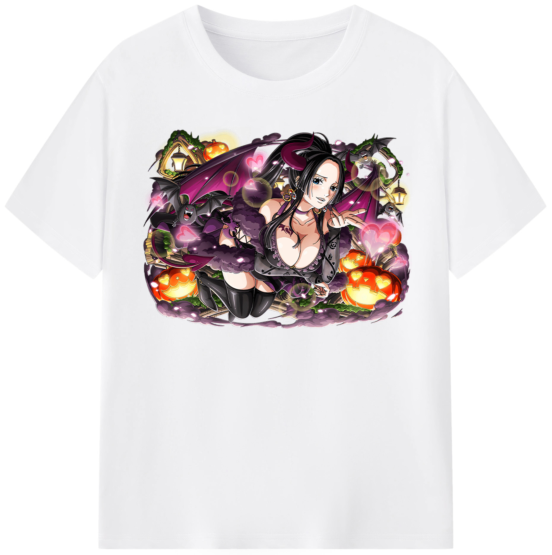 ワンピース ボア・ハンコック ONE PIECE Boa·Hancock 綿100％半袖Tシャツ（フロントプリント）