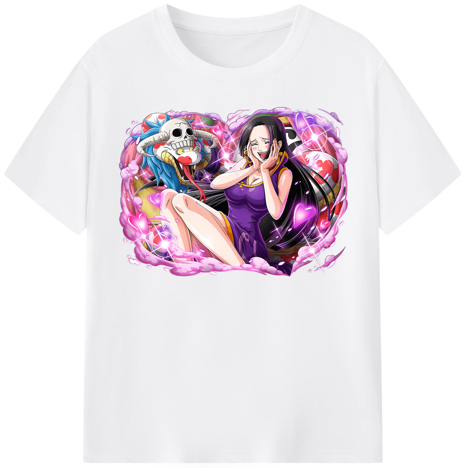 ワンピース ボア・ハンコック ONE PIECE Boa·Hancock 綿100％半袖Tシャツ（フロントプリント）