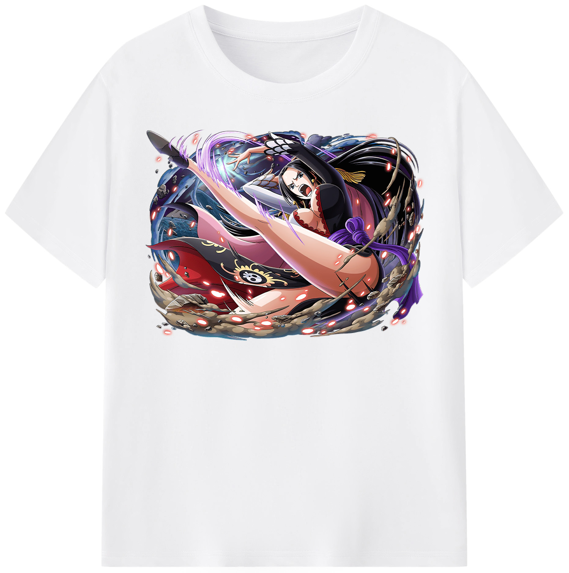 ワンピース ボア・ハンコック ONE PIECE Boa·Hancock 綿100％半袖Tシャツ（フロントプリント）