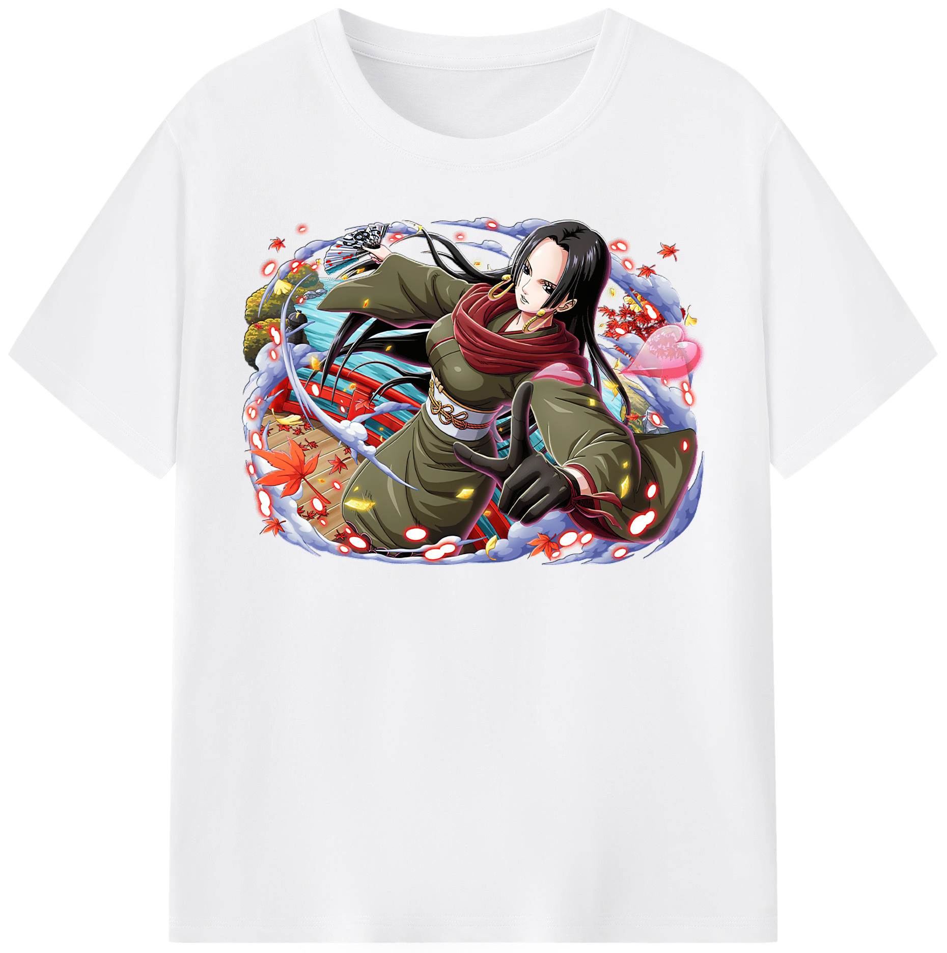 ワンピース ボア・ハンコック ONE PIECE Boa·Hancock 綿100％半袖Tシャツ（フロントプリント）