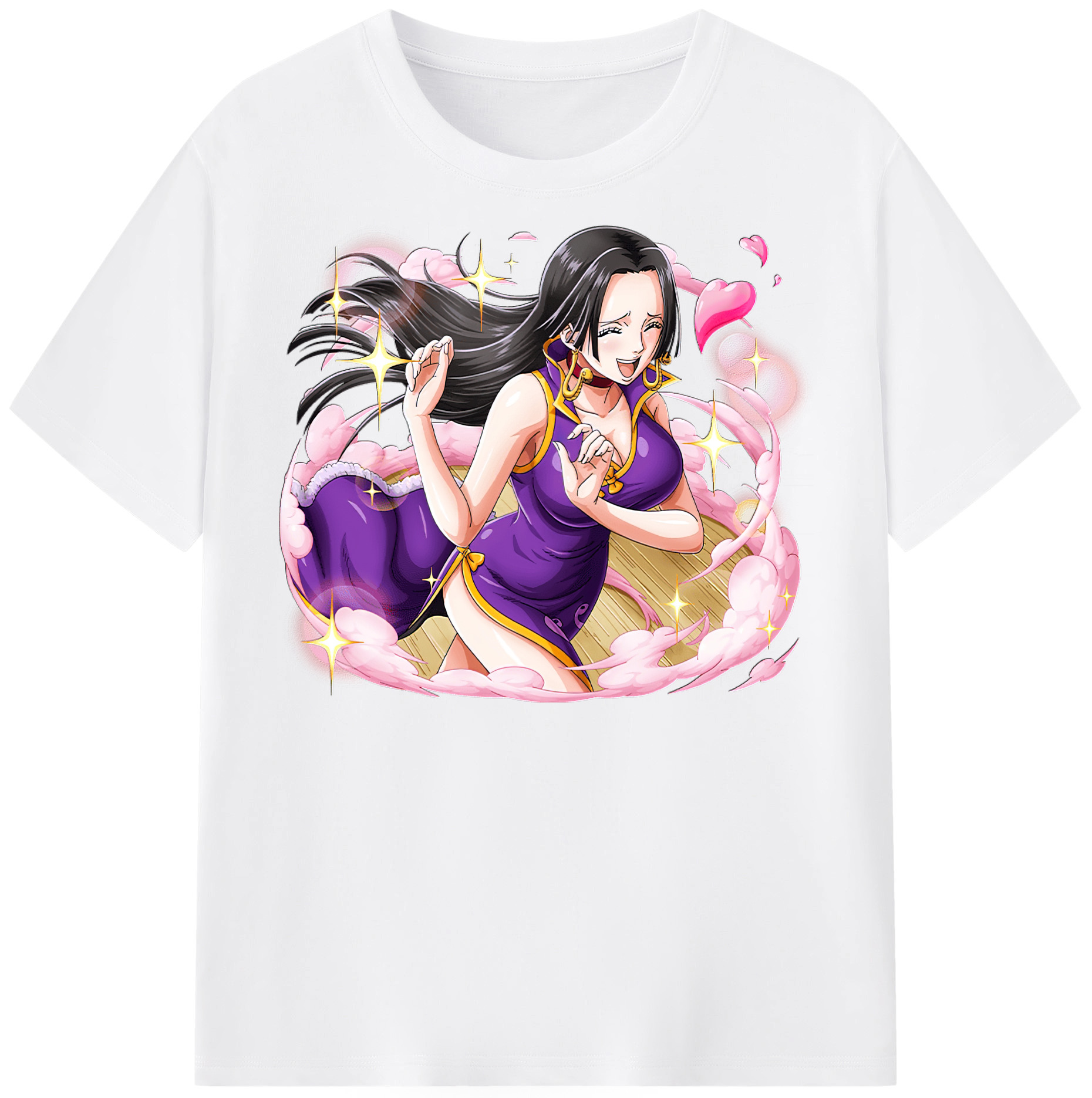 ワンピース ボア・ハンコック ONE PIECE Boa·Hancock 綿100％半袖Tシャツ（フロントプリント）