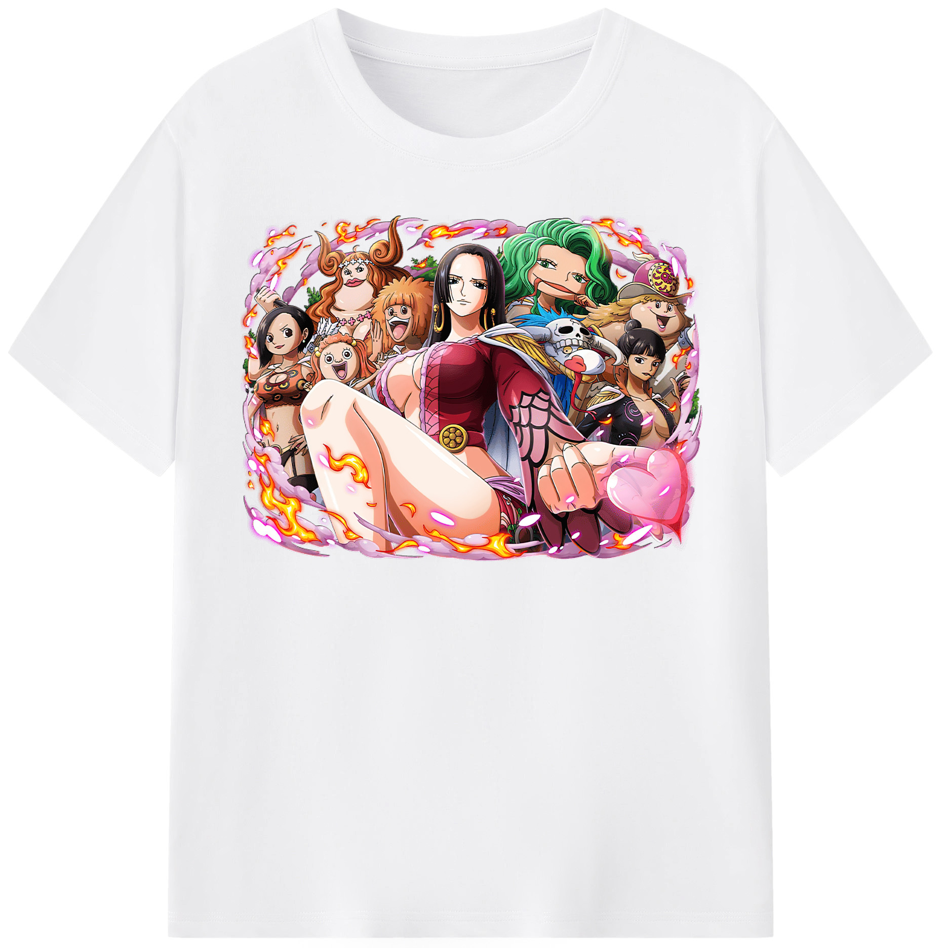 ワンピース ボア・ハンコック ONE PIECE Boa·Hancock 綿100％半袖Tシャツ（フロントプリント）
