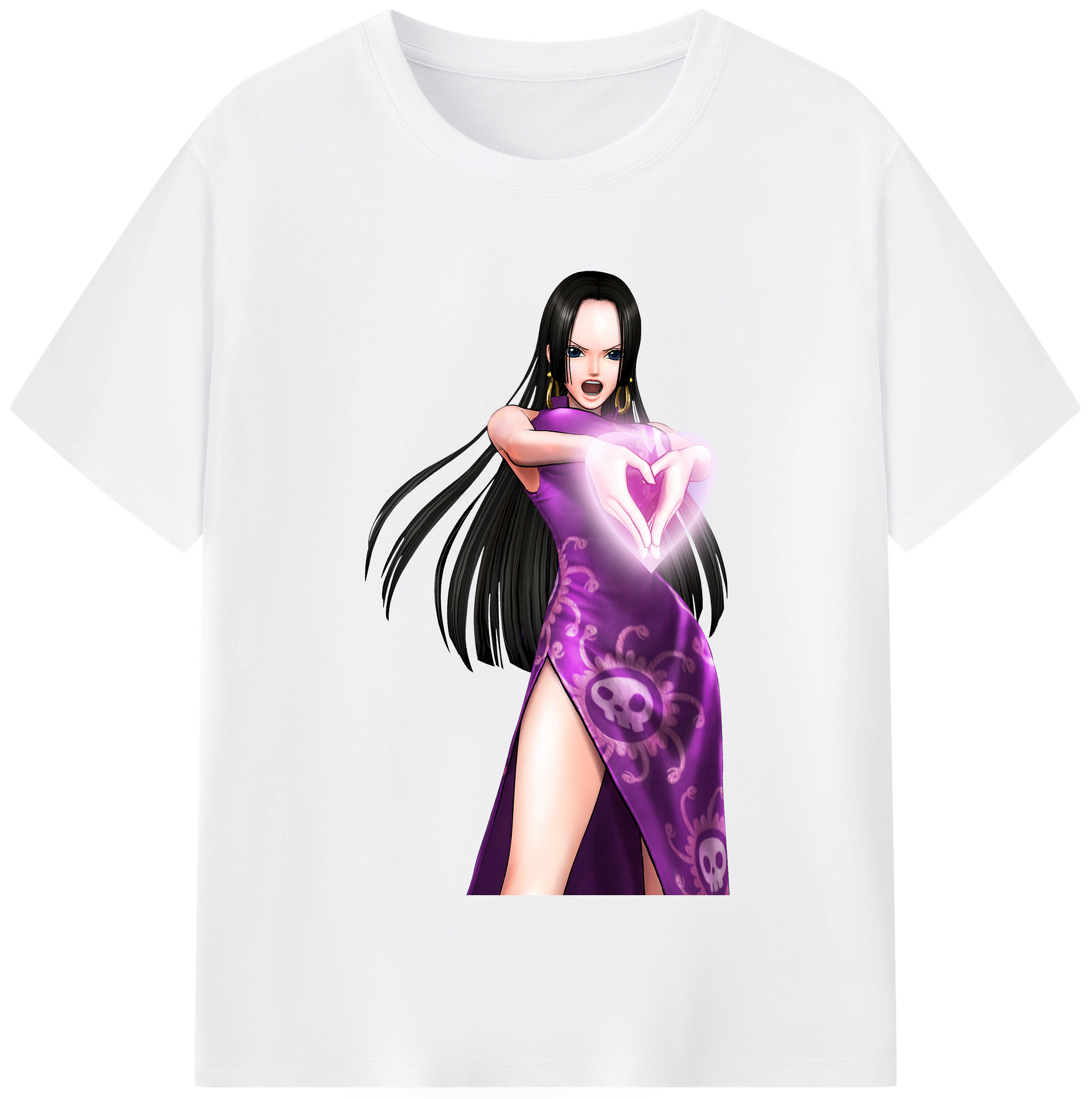 ワンピース ボア・ハンコック ONE PIECE Boa·Hancock 綿100％半袖Tシャツ（フロントプリント）
