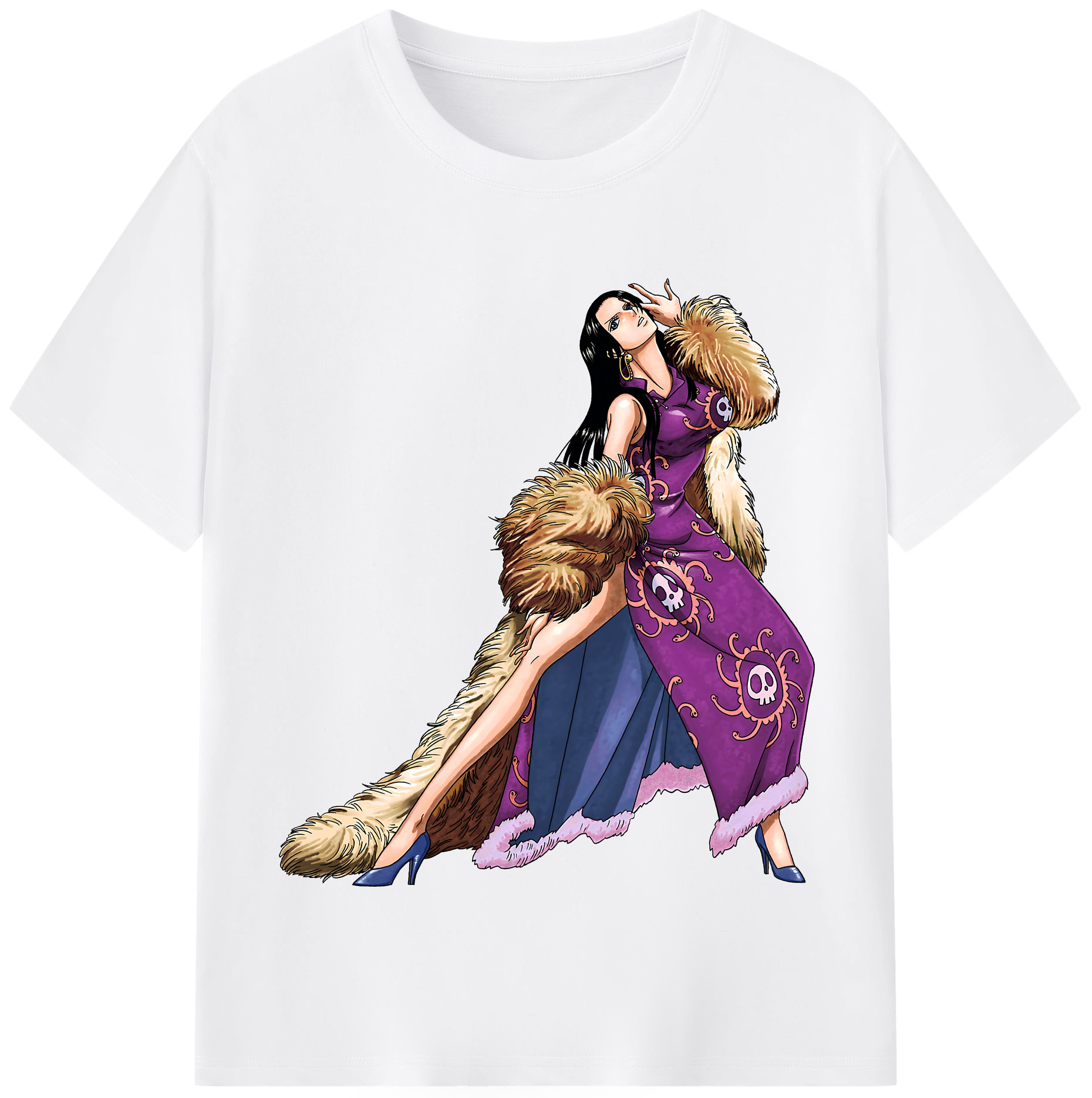 ワンピース ボア・ハンコック ONE PIECE Boa·Hancock 綿100％半袖Tシャツ（フロントプリント）