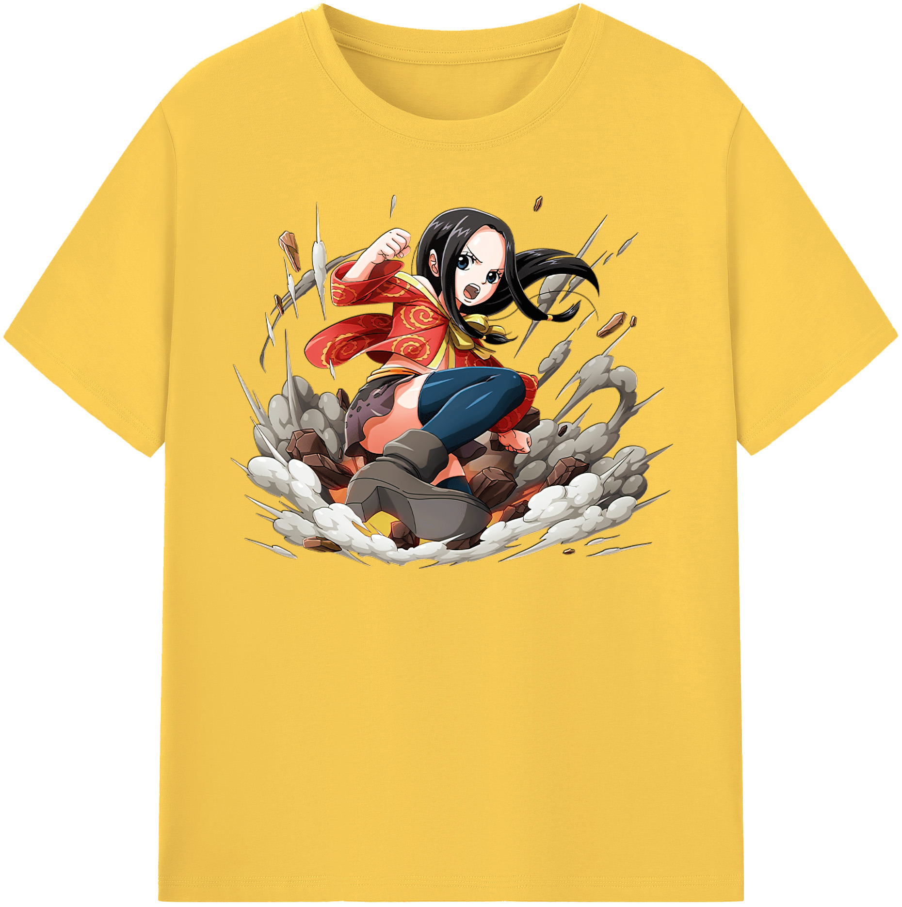 ワンピース ボア・ハンコック ONE PIECE Boa·Hancock 綿100％半袖Tシャツ（フロントプリント）