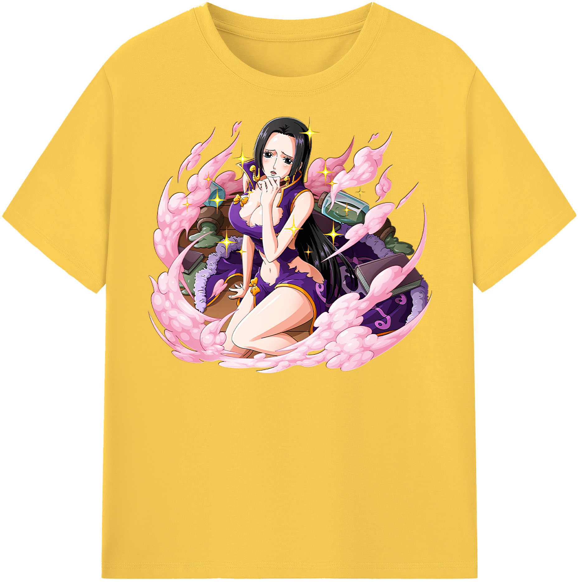ワンピース ボア・ハンコック ONE PIECE Boa·Hancock 綿100％半袖Tシャツ（フロントプリント）