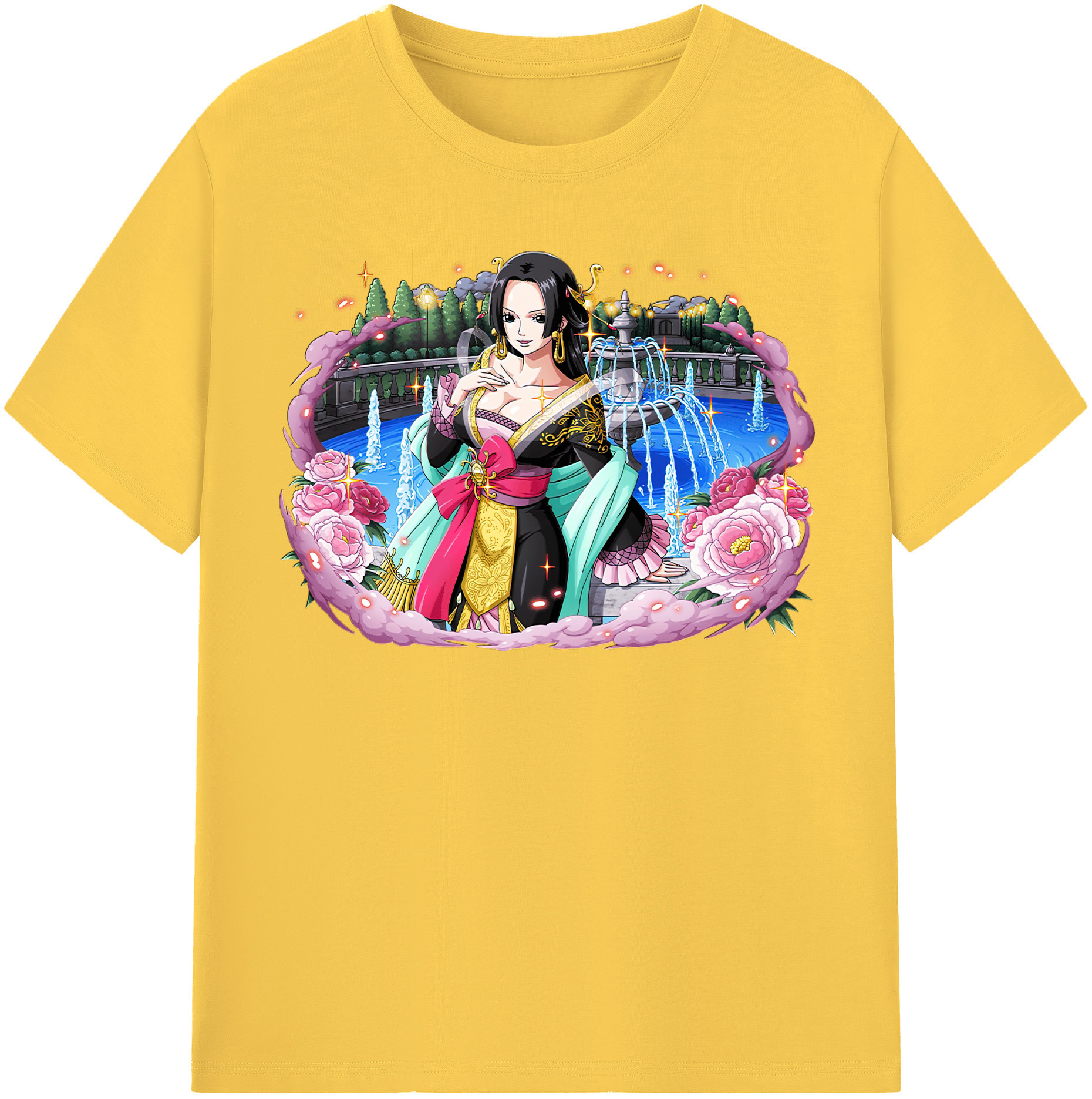 ワンピース ボア・ハンコック ONE PIECE Boa·Hancock 綿100％半袖Tシャツ（フロントプリント）
