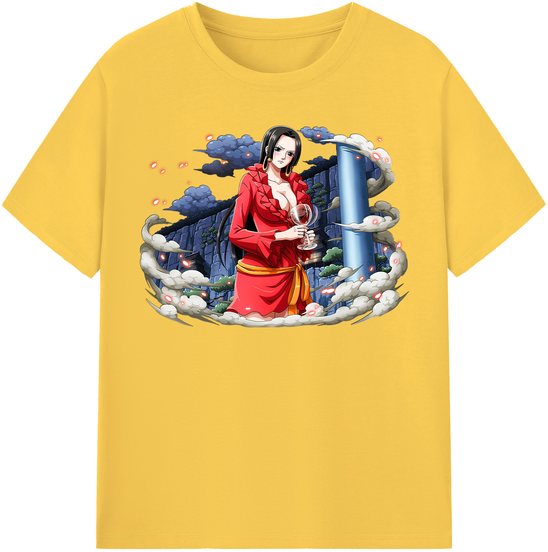 ワンピース ボア・ハンコック ONE PIECE Boa·Hancock 綿100％半袖Tシャツ（フロントプリント）