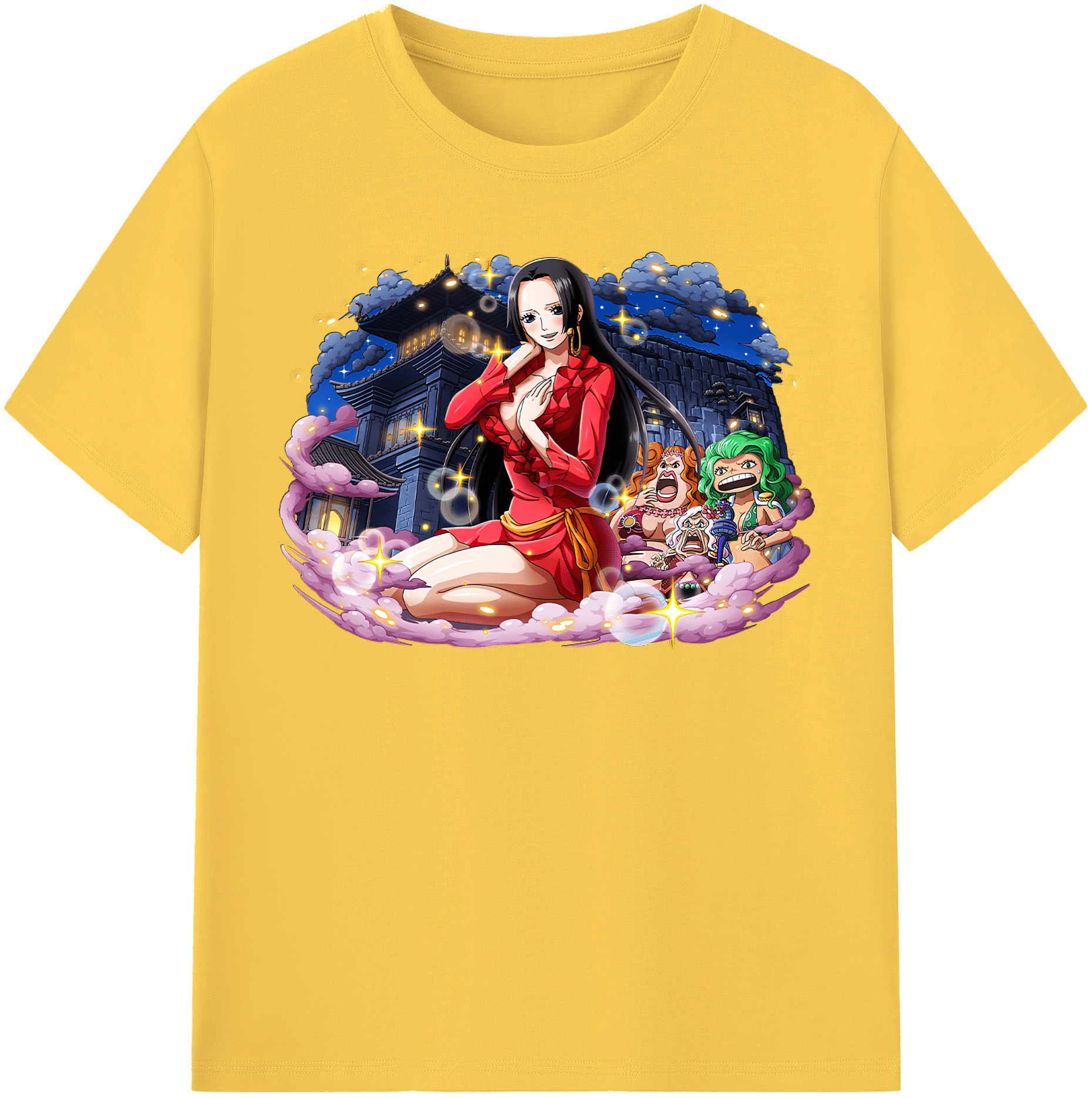 ワンピース ボア・ハンコック ONE PIECE Boa·Hancock 綿100％半袖Tシャツ（フロントプリント）