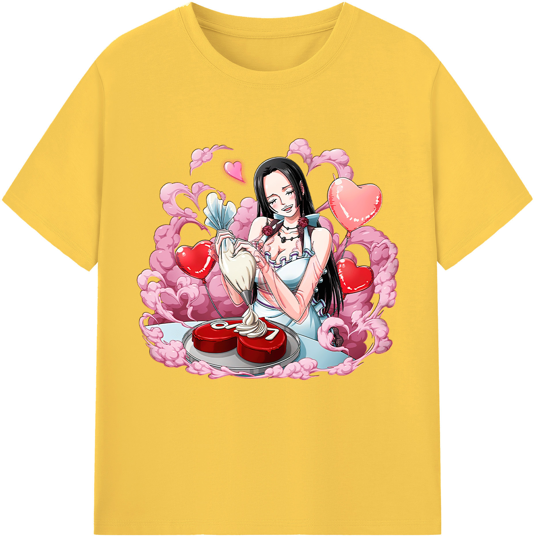 ワンピース ボア・ハンコック ONE PIECE Boa·Hancock 綿100％半袖Tシャツ（フロントプリント）