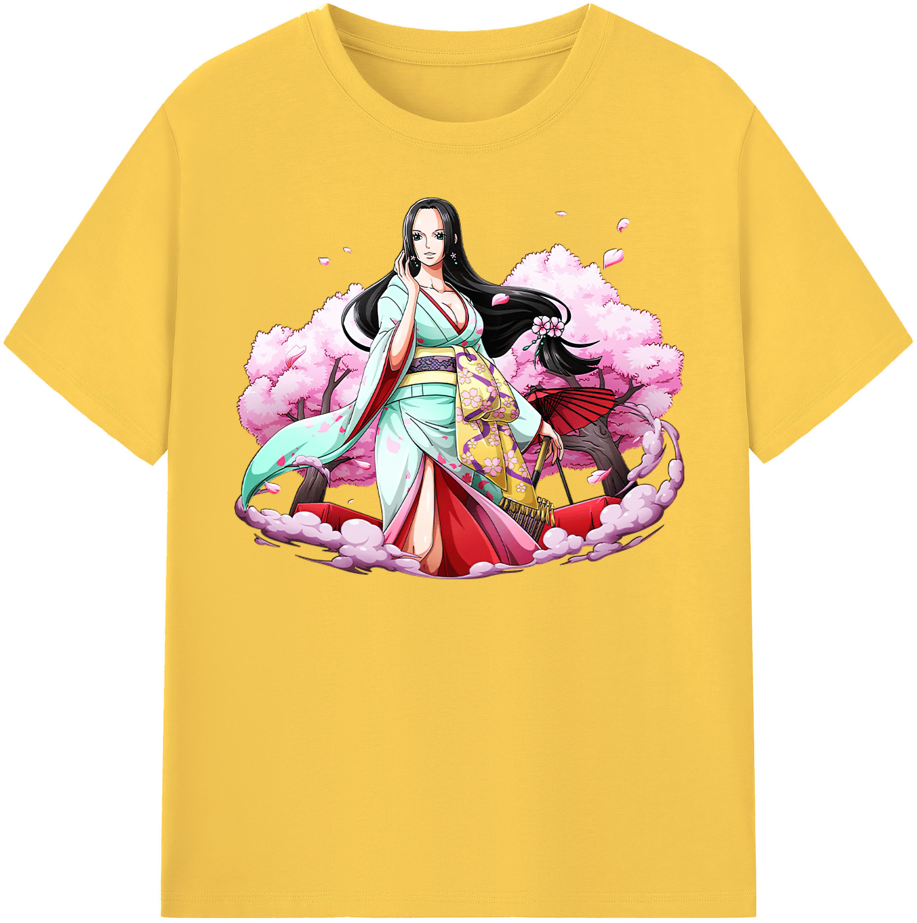 ワンピース ボア・ハンコック ONE PIECE Boa·Hancock 綿100％半袖Tシャツ（フロントプリント）