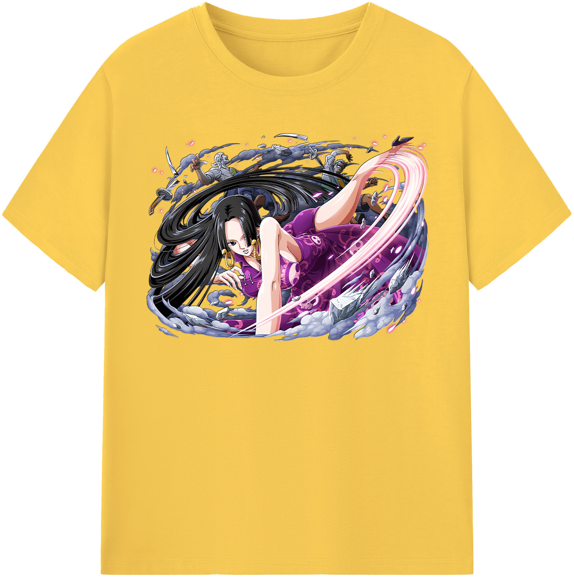 ワンピース ボア・ハンコック ONE PIECE Boa·Hancock 綿100％半袖Tシャツ（フロントプリント）