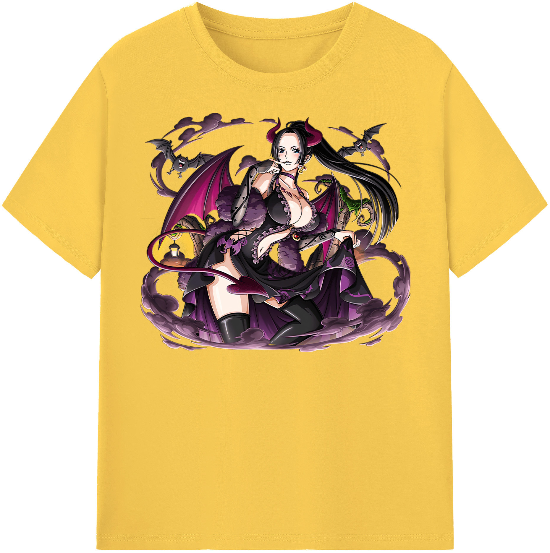 ワンピース ボア・ハンコック ONE PIECE Boa·Hancock 綿100％半袖Tシャツ（フロントプリント）