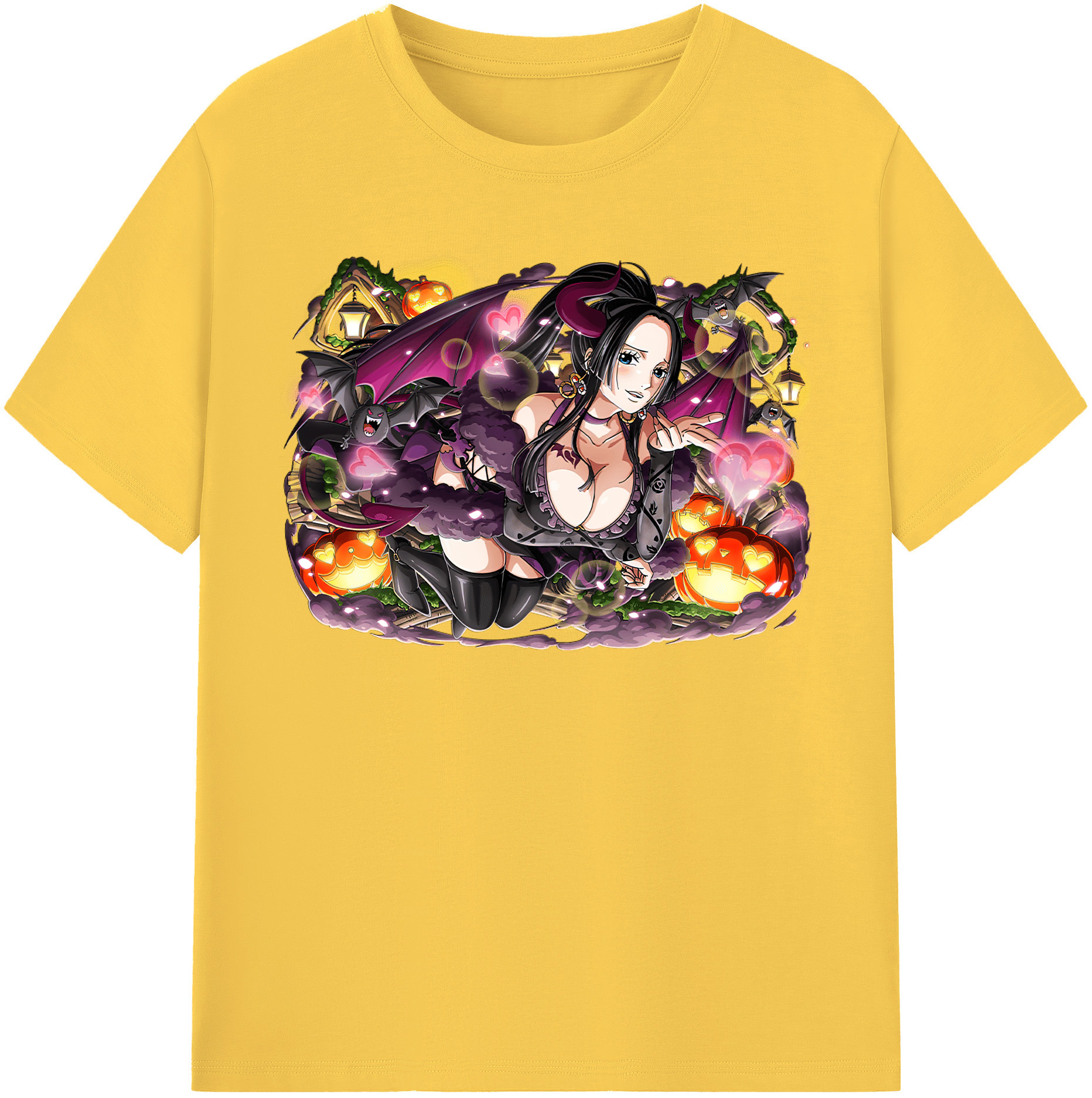 ワンピース ボア・ハンコック ONE PIECE Boa·Hancock 綿100％半袖Tシャツ（フロントプリント）