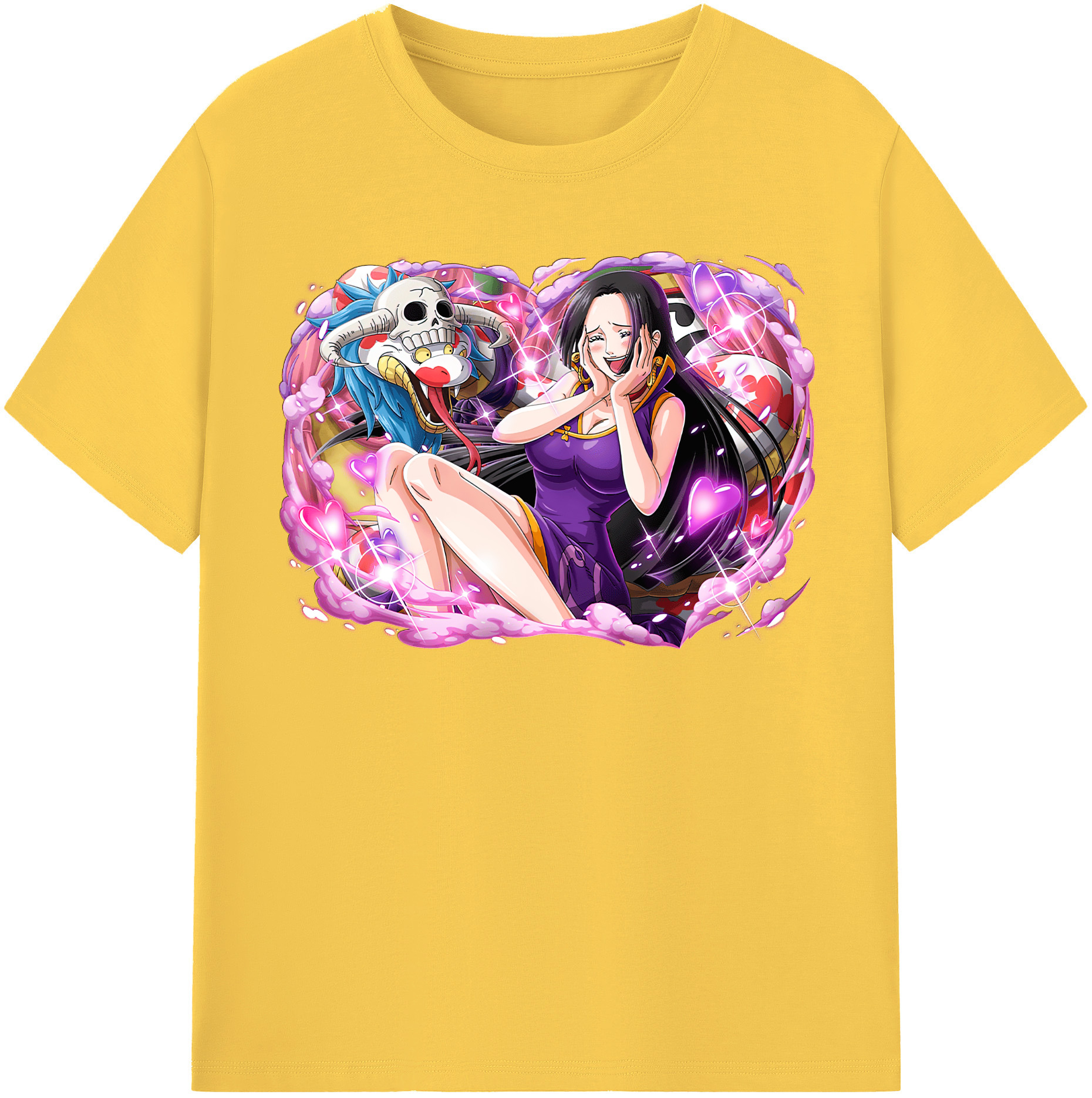 ワンピース ボア・ハンコック ONE PIECE Boa·Hancock 綿100％半袖Tシャツ（フロントプリント）