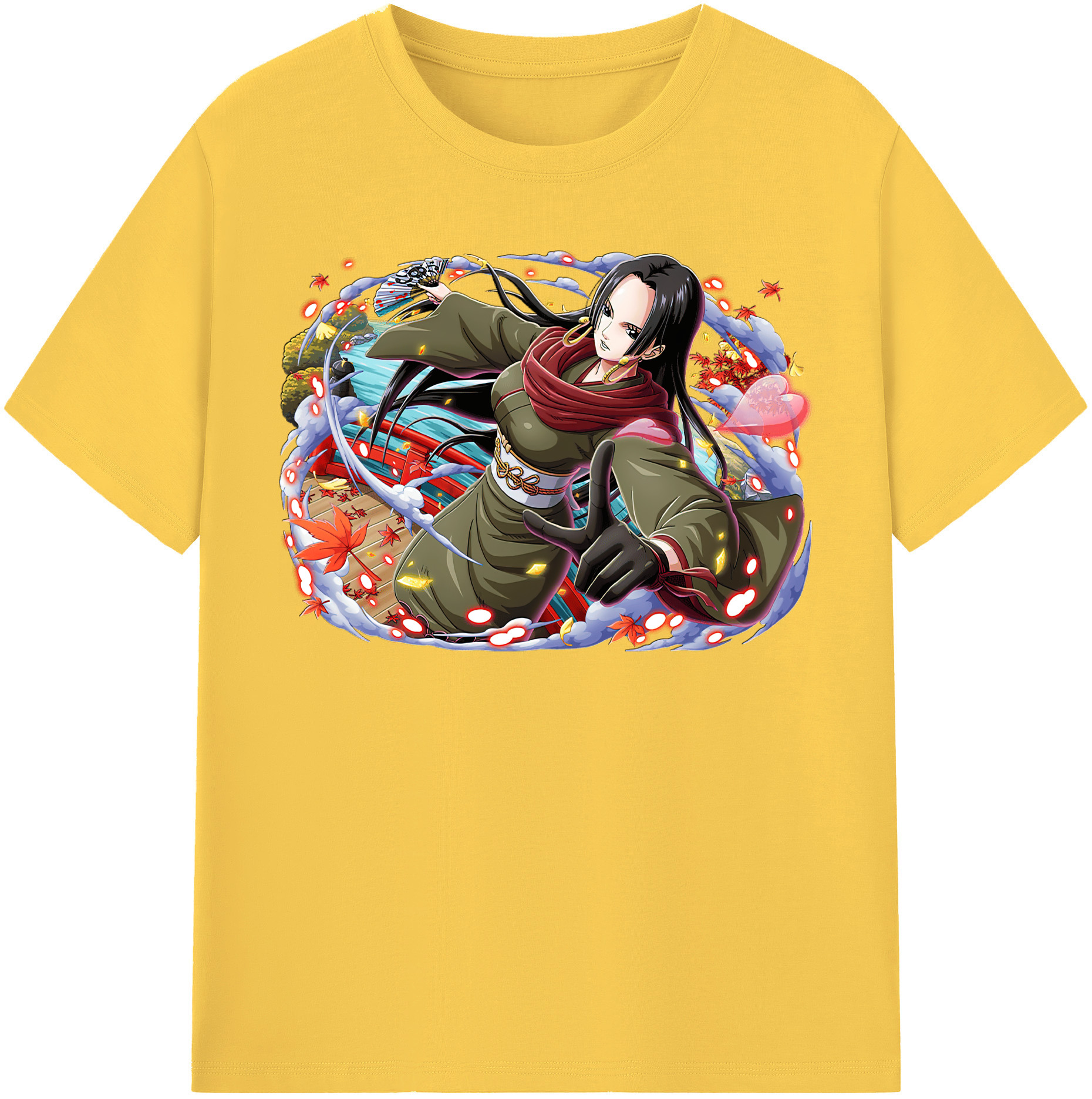 ワンピース ボア・ハンコック ONE PIECE Boa·Hancock 綿100％半袖Tシャツ（フロントプリント）