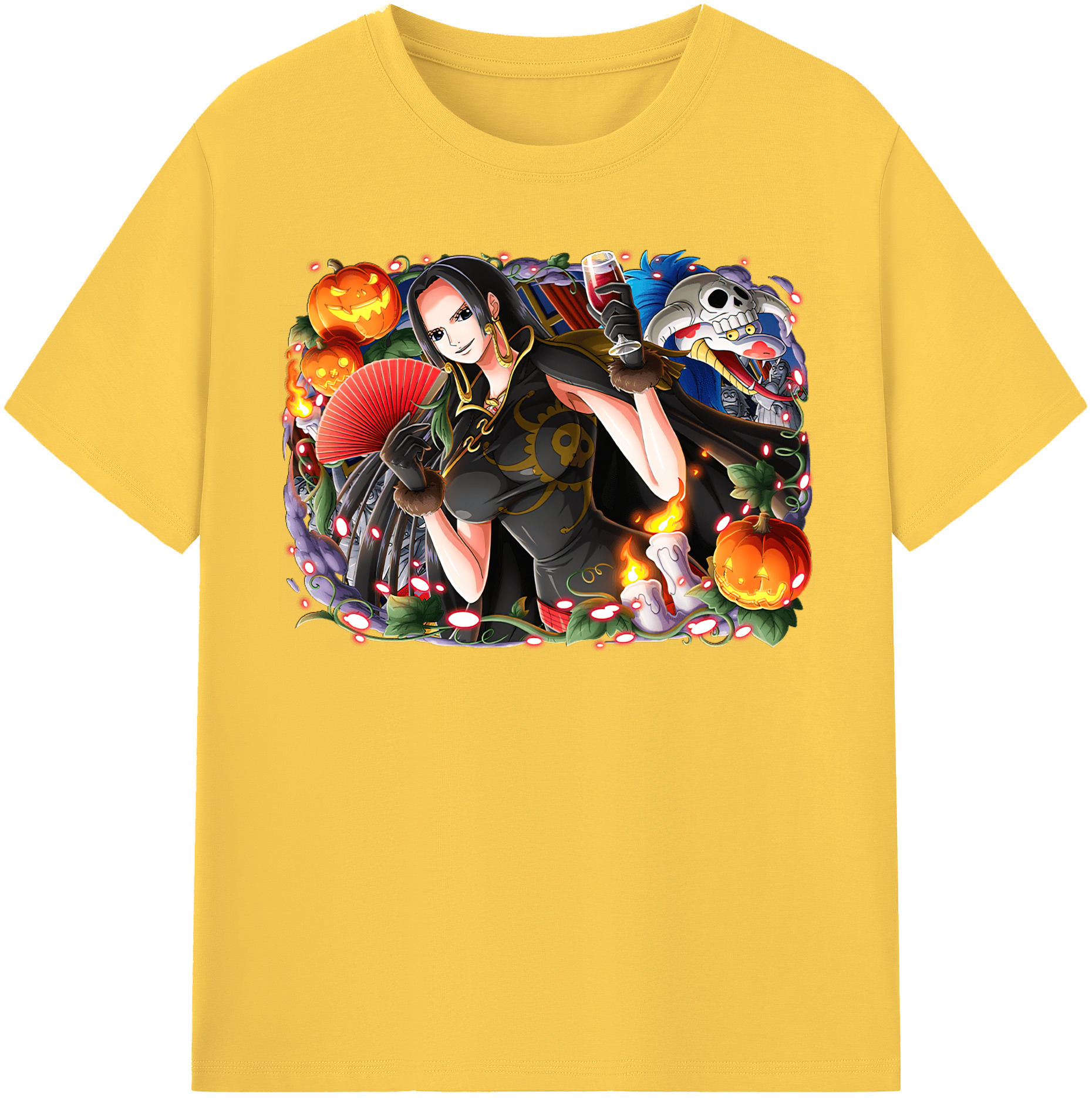 ワンピース ボア・ハンコック ONE PIECE Boa·Hancock 綿100％半袖Tシャツ（フロントプリント）