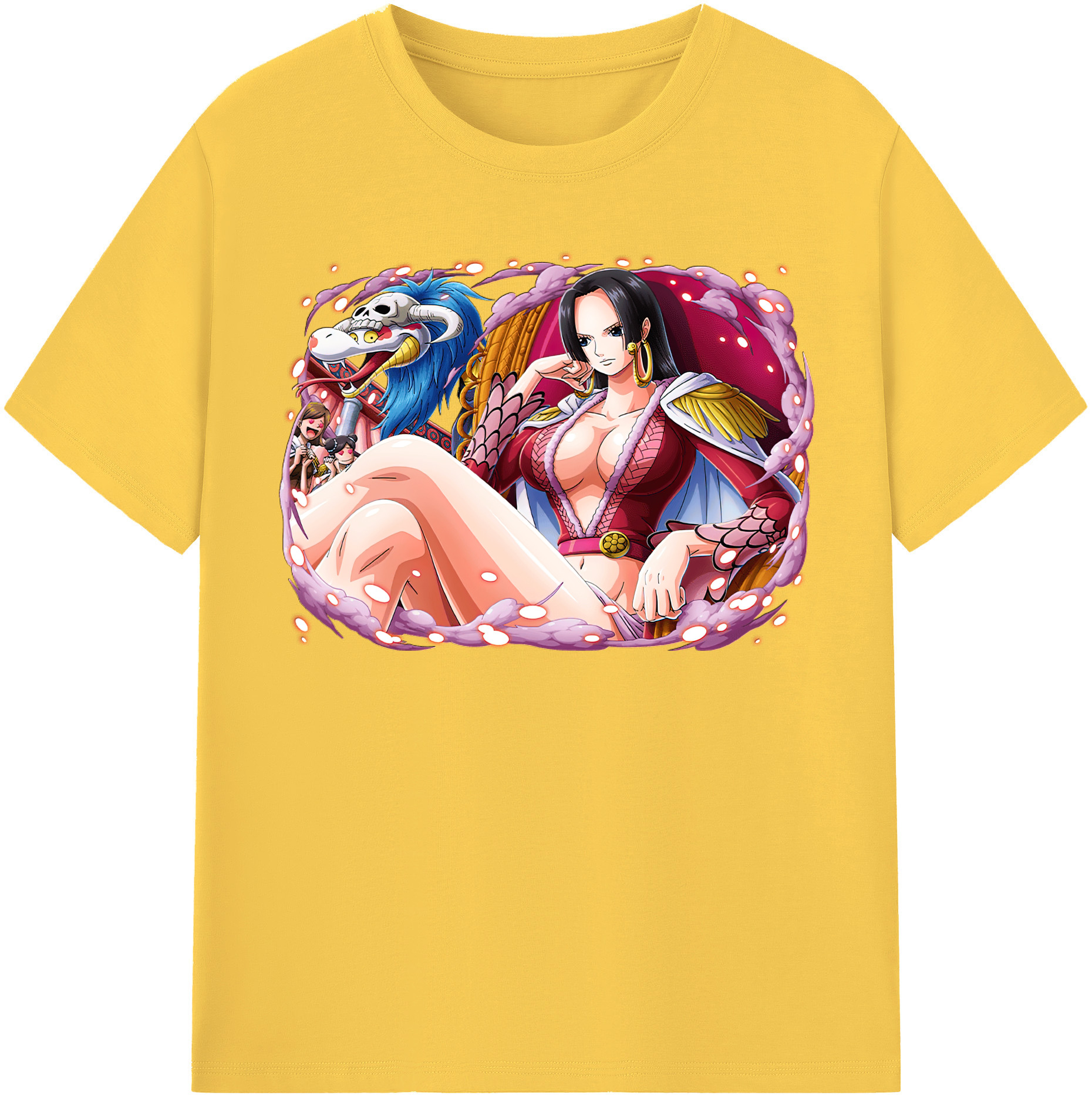 ワンピース ボア・ハンコック ONE PIECE Boa·Hancock 綿100％半袖Tシャツ（フロントプリント）