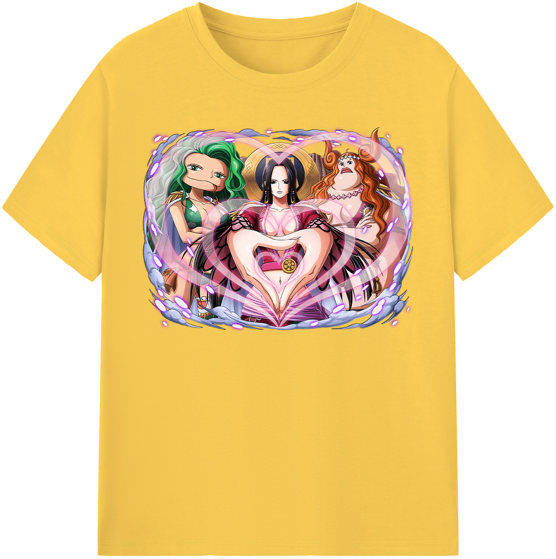 ワンピース ボア・ハンコック ONE PIECE Boa·Hancock 綿100％半袖Tシャツ（フロントプリント）