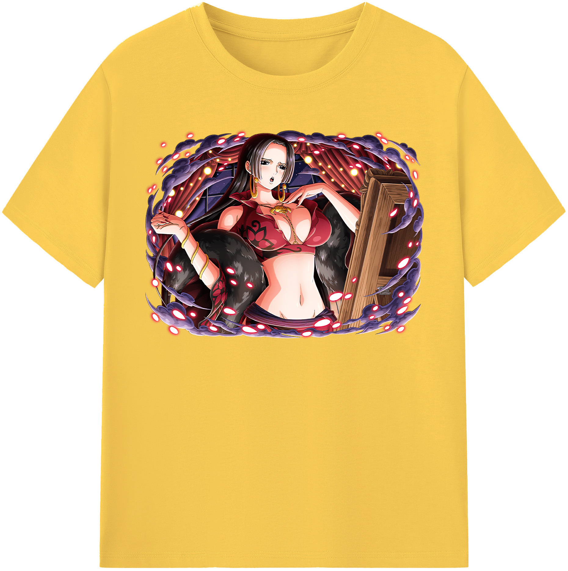 ワンピース ボア・ハンコック ONE PIECE Boa·Hancock 綿100％半袖Tシャツ（フロントプリント）