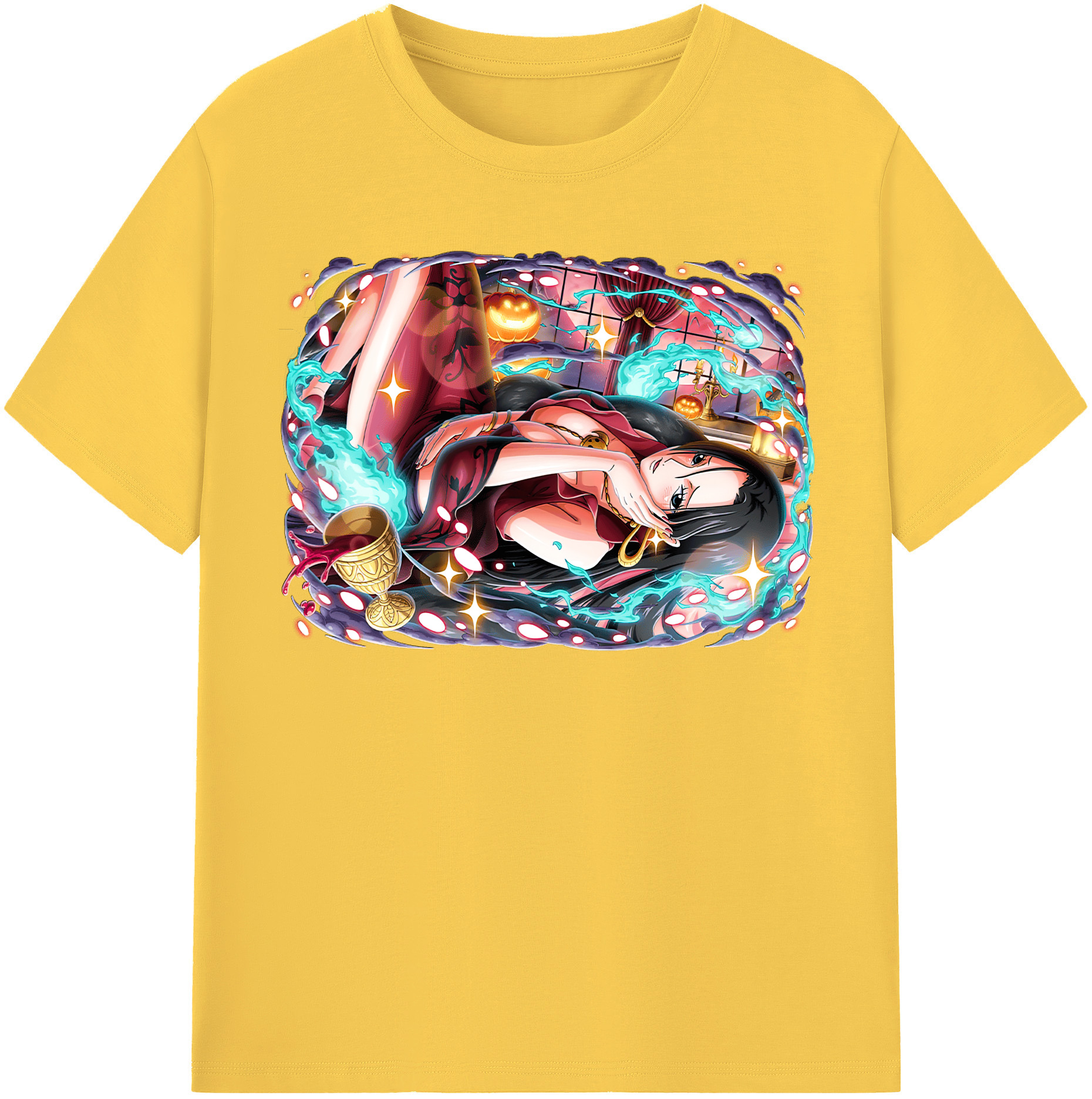 ワンピース ボア・ハンコック ONE PIECE Boa·Hancock 綿100％半袖Tシャツ（フロントプリント）