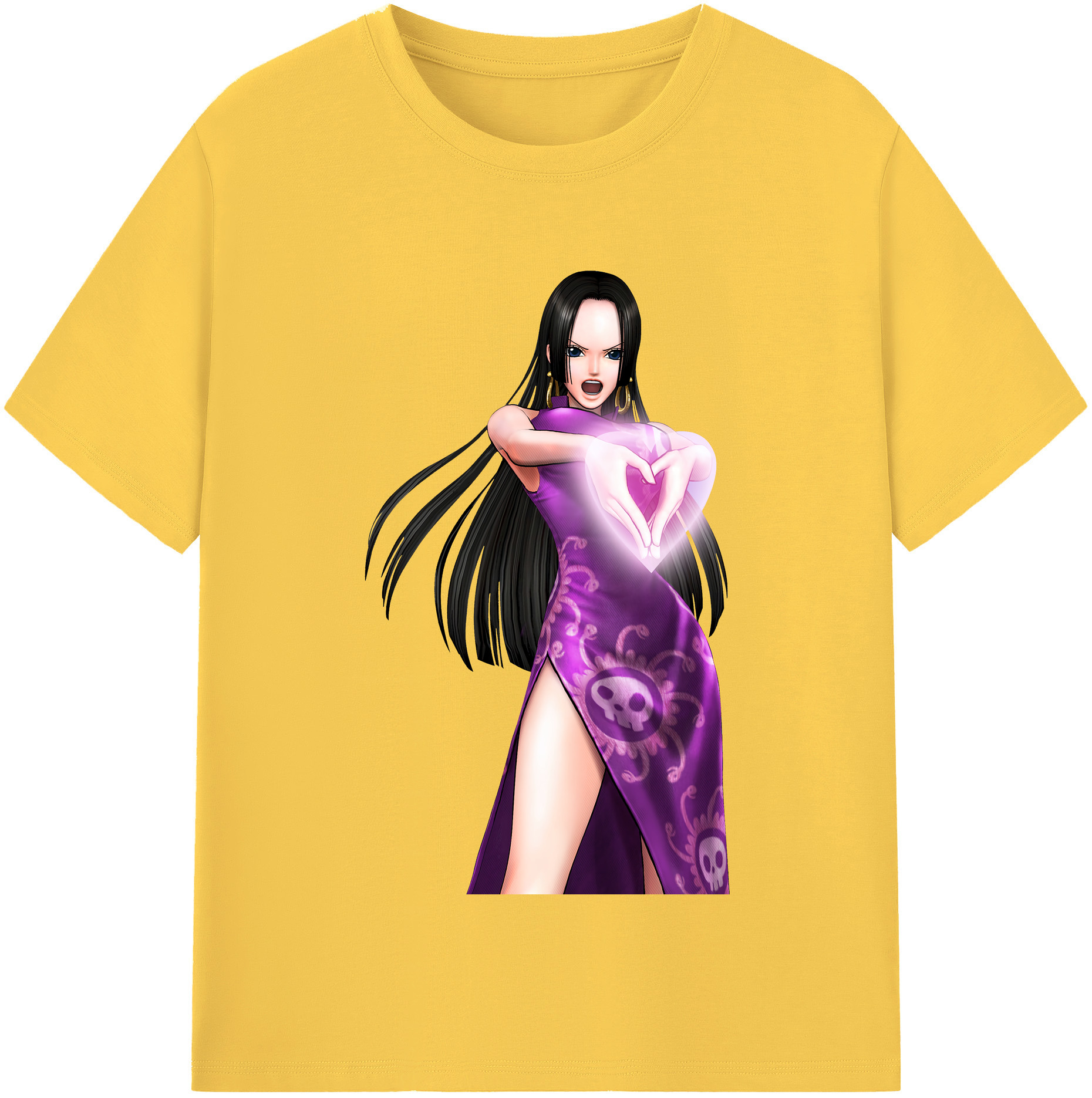 ワンピース ボア・ハンコック ONE PIECE Boa·Hancock 綿100％半袖Tシャツ（フロントプリント）