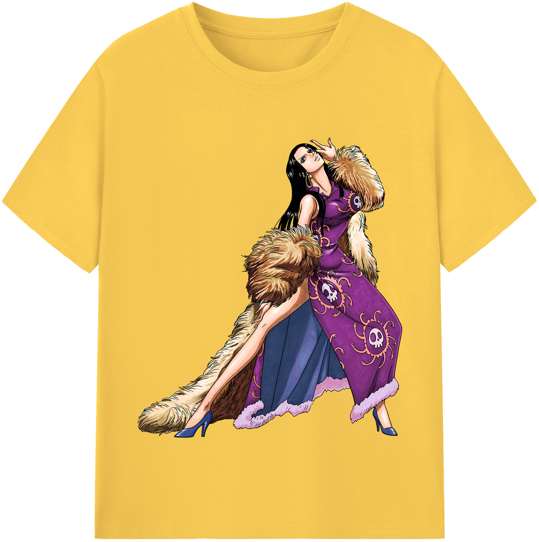 ワンピース ボア・ハンコック ONE PIECE Boa·Hancock 綿100％半袖Tシャツ（フロントプリント）