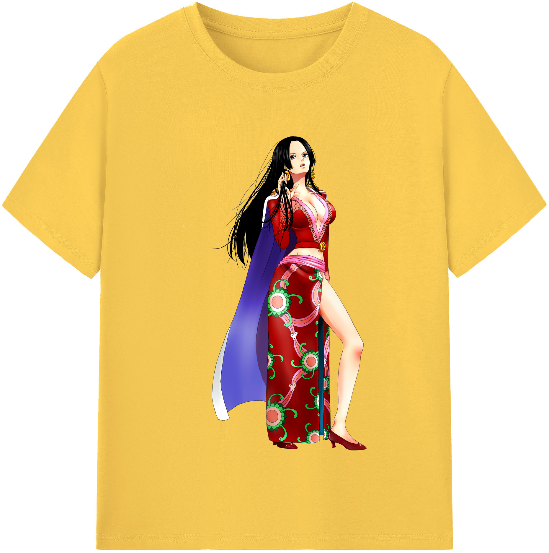 ワンピース ボア・ハンコック ONE PIECE Boa·Hancock 綿100％半袖Tシャツ（フロントプリント）