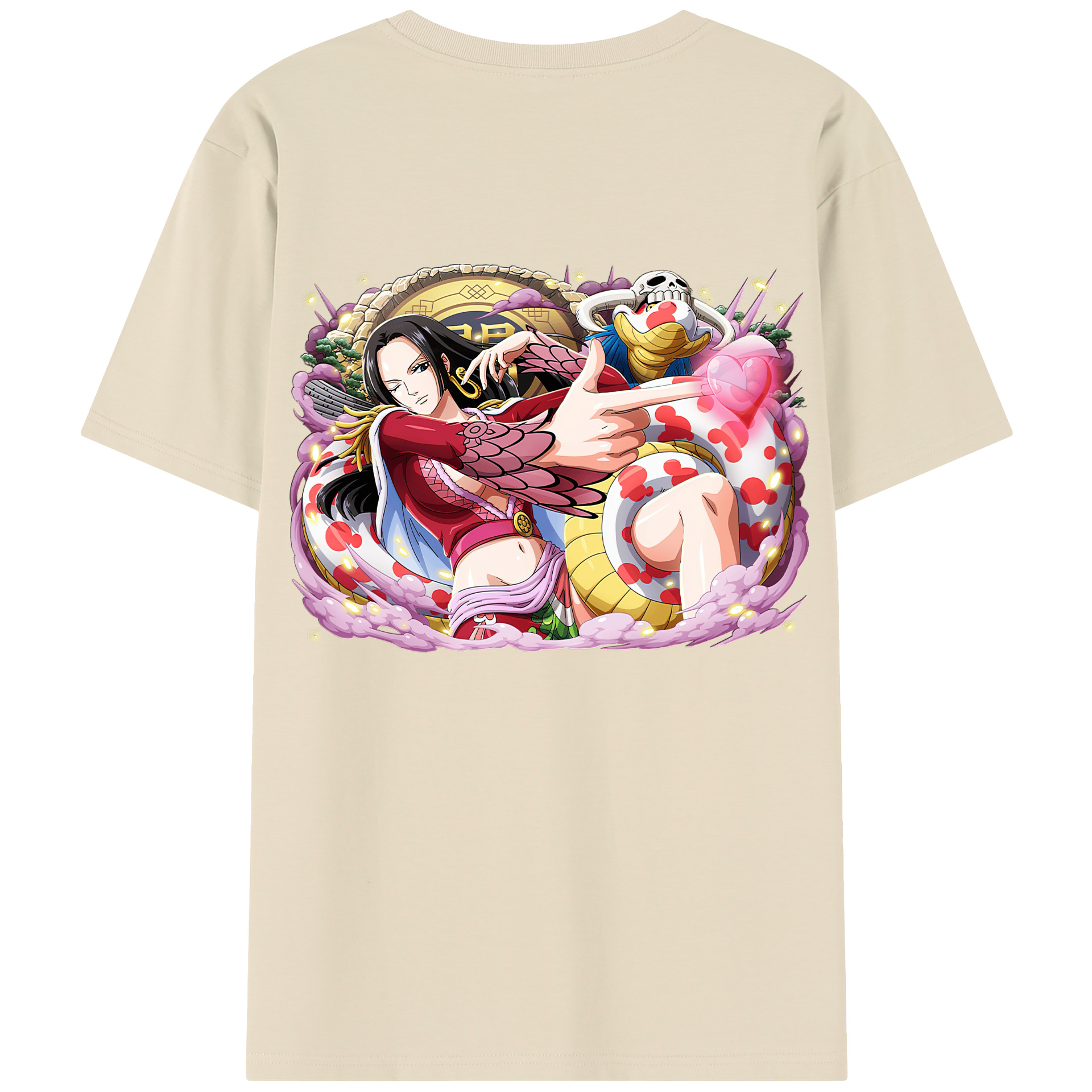 ワンピース ボア・ハンコック ONE PIECE Boa·Hancock 綿100％半袖Tシャツ（背面プリント）