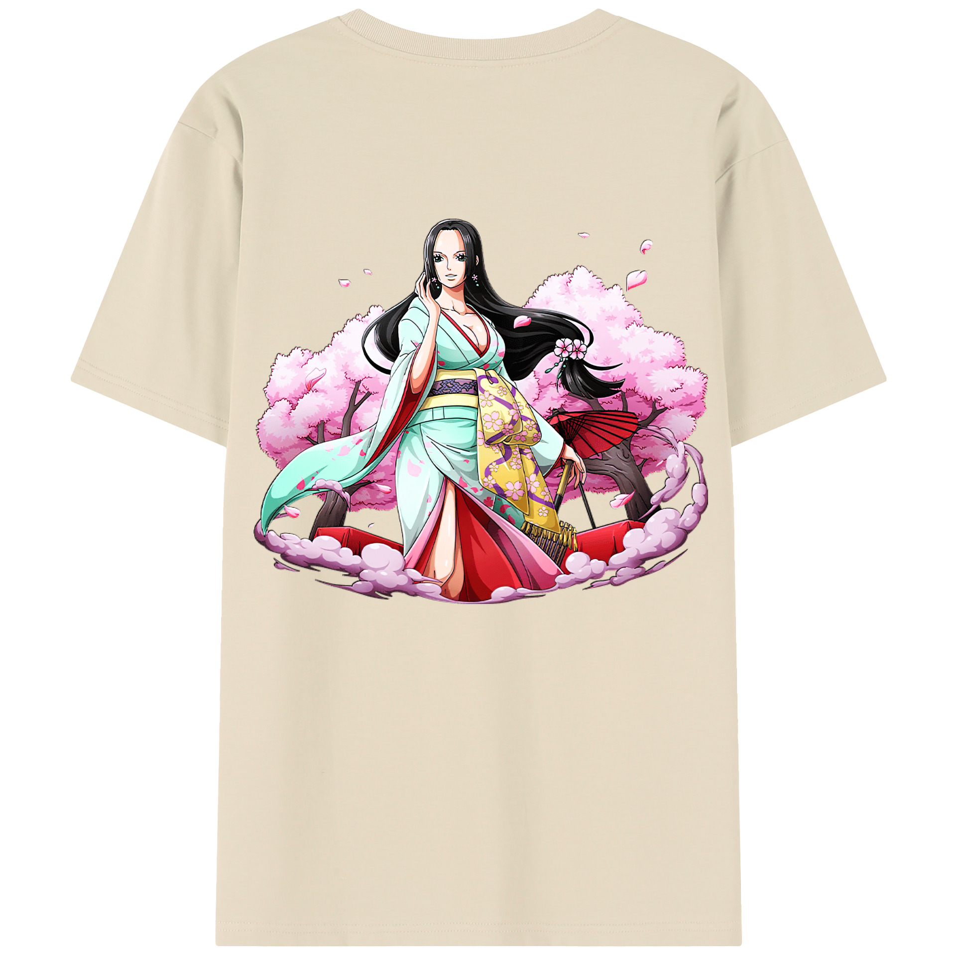 ワンピース ボア・ハンコック ONE PIECE Boa·Hancock 綿100％半袖Tシャツ（背面プリント）