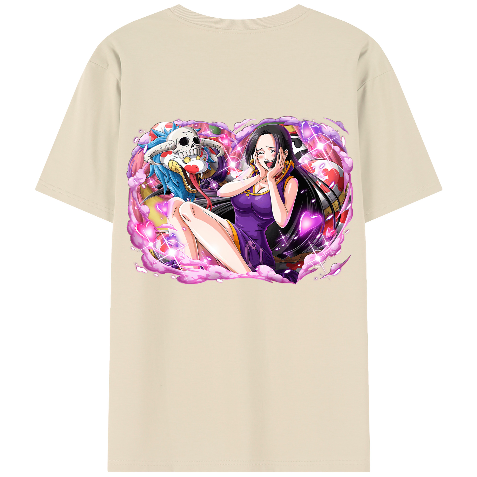 ワンピース ボア・ハンコック ONE PIECE Boa·Hancock 綿100％半袖Tシャツ（背面プリント）