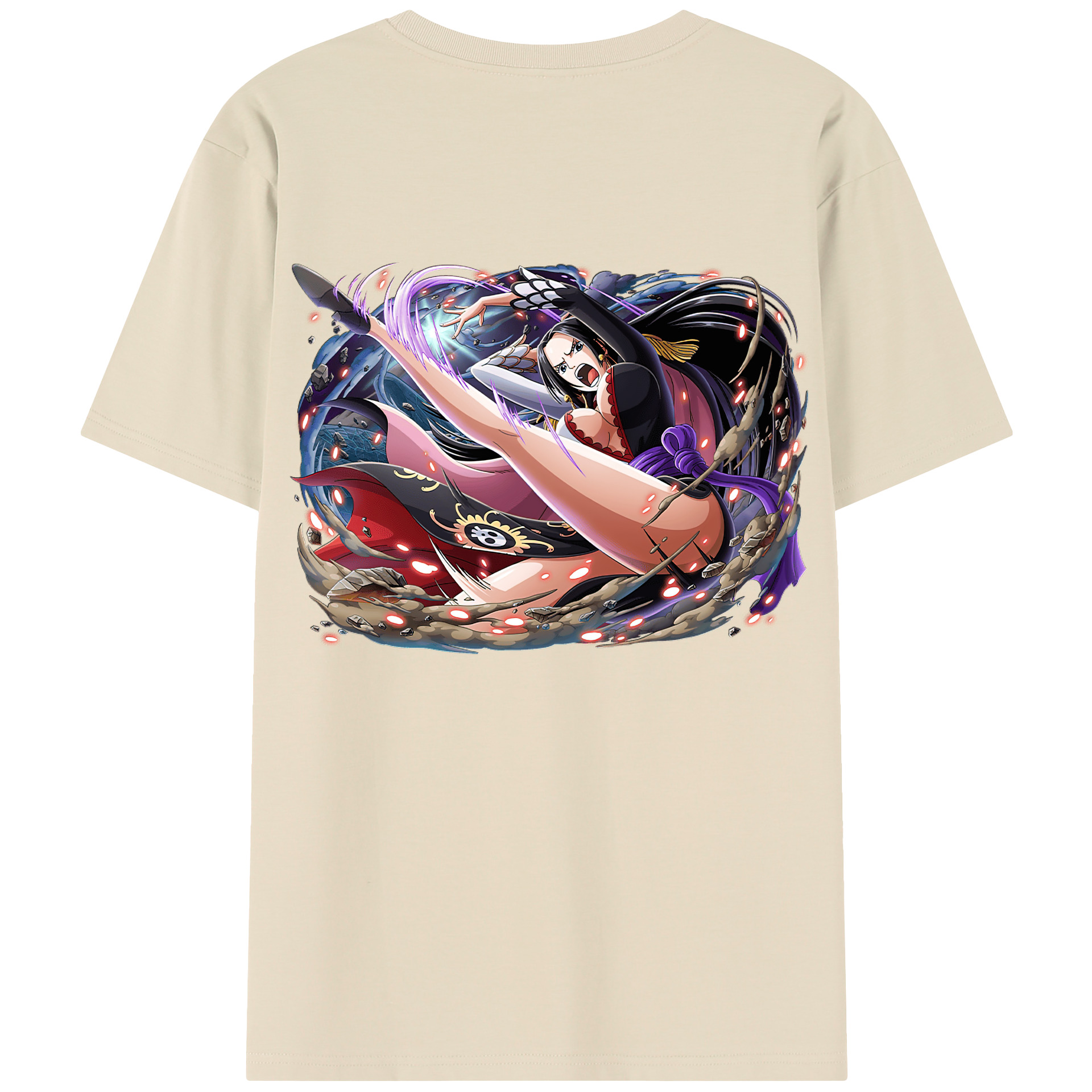 ワンピース ボア・ハンコック ONE PIECE Boa·Hancock 綿100％半袖Tシャツ（背面プリント）