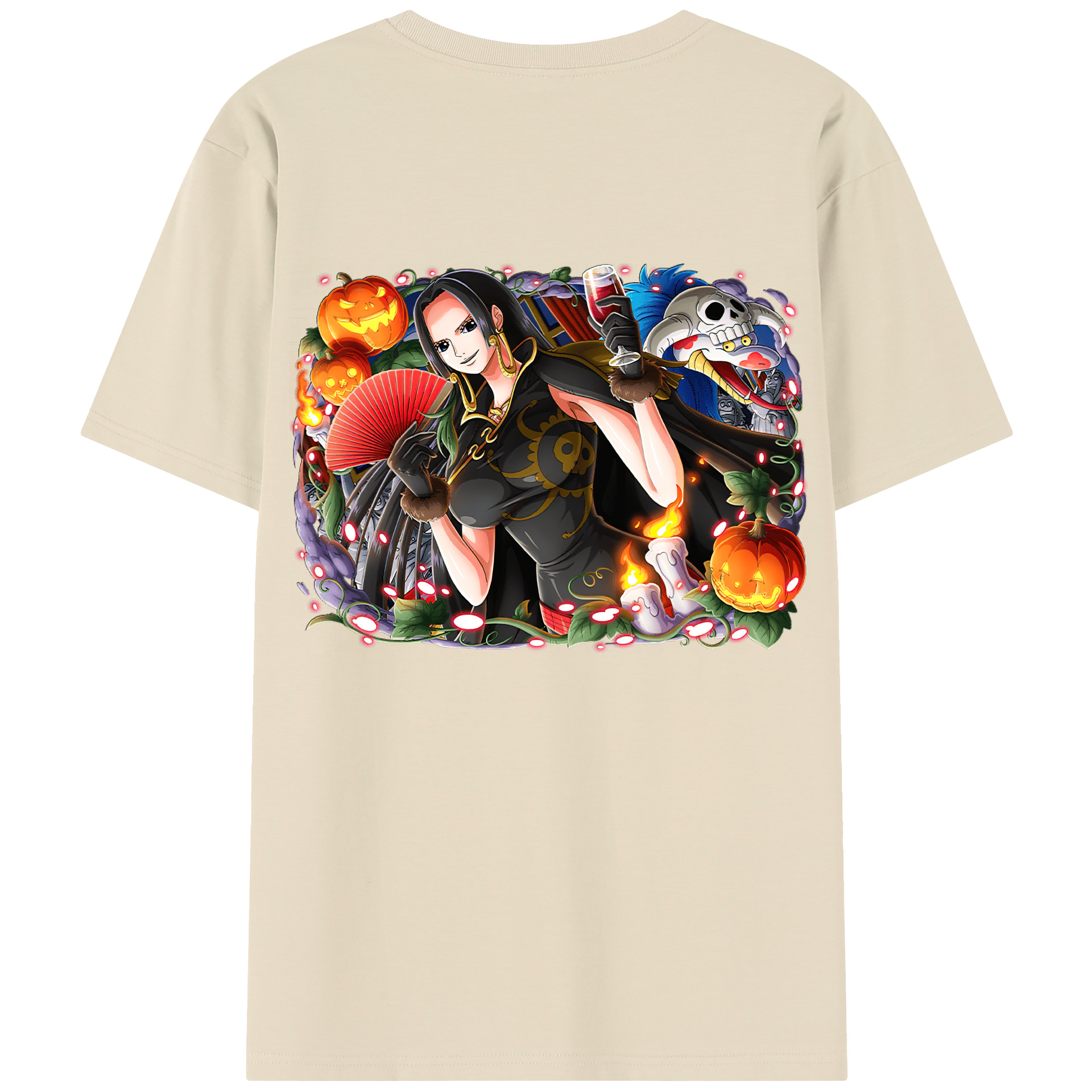 ワンピース ボア・ハンコック ONE PIECE Boa·Hancock 綿100％半袖Tシャツ（背面プリント）