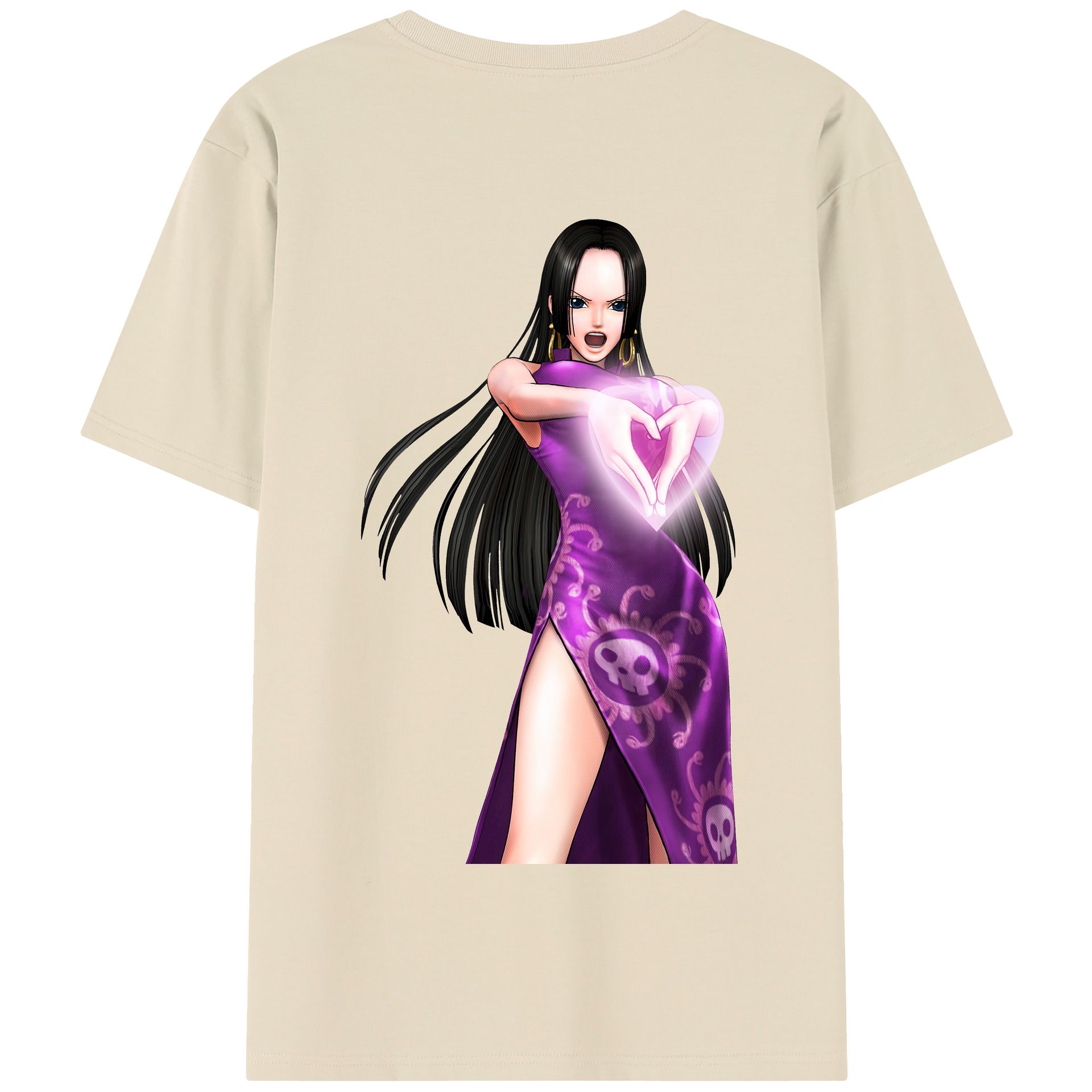 ワンピース ボア・ハンコック ONE PIECE Boa·Hancock 綿100％半袖Tシャツ（背面プリント）