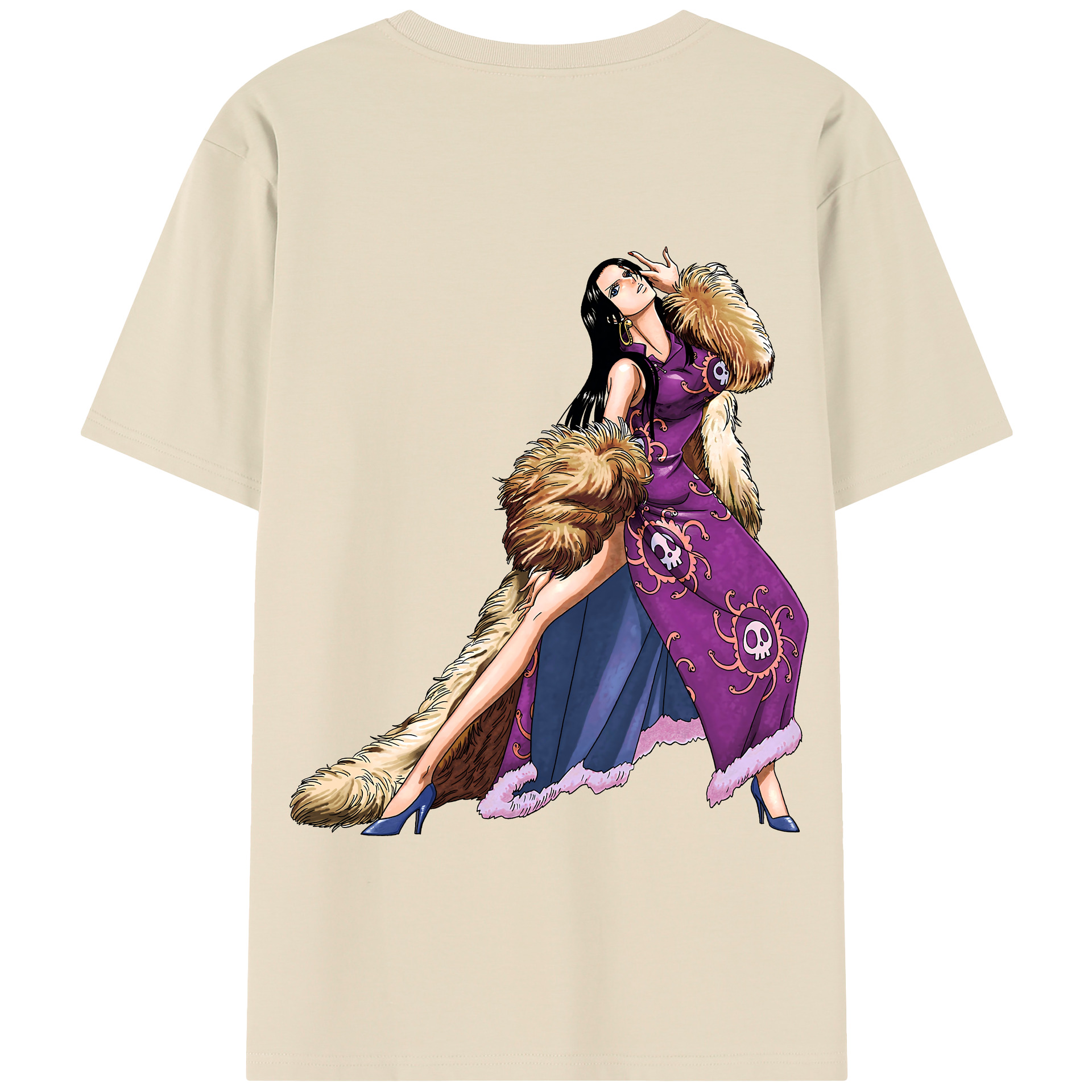 ワンピース ボア・ハンコック ONE PIECE Boa·Hancock 綿100％半袖Tシャツ（背面プリント）
