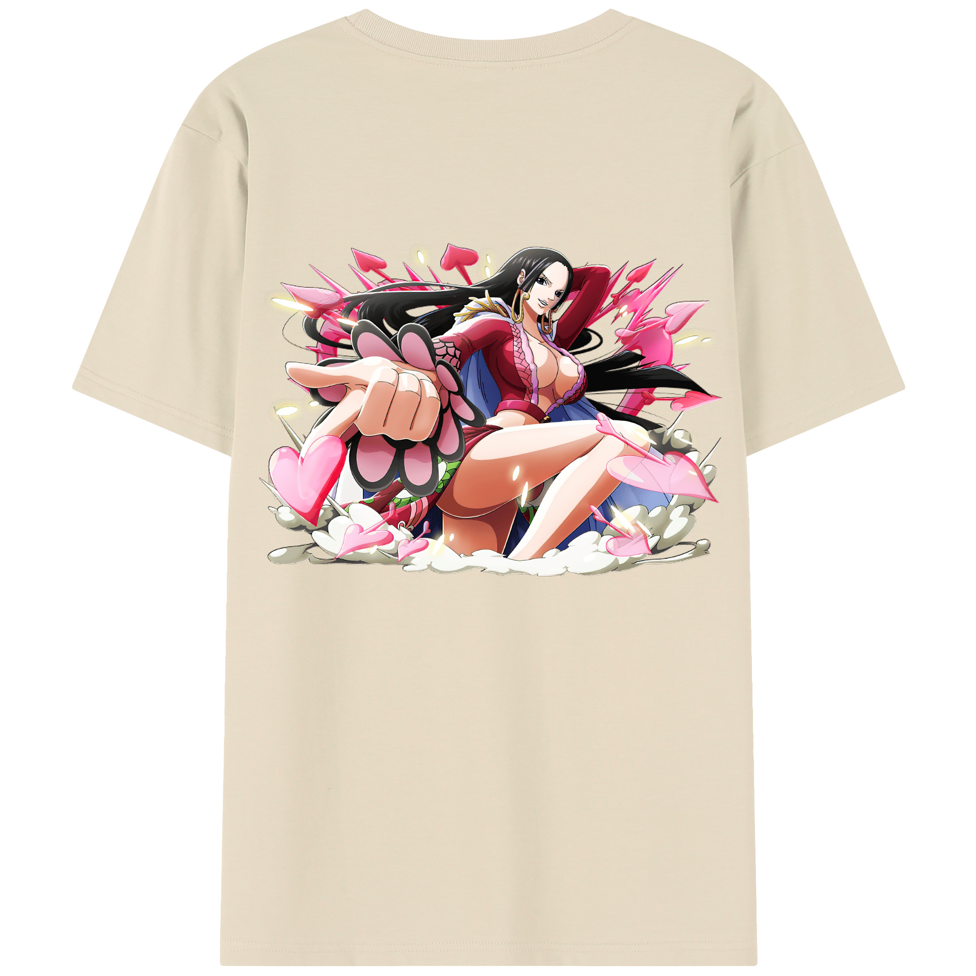 ワンピース ボア・ハンコック ONE PIECE Boa·Hancock 綿100％半袖Tシャツ（背面プリント）