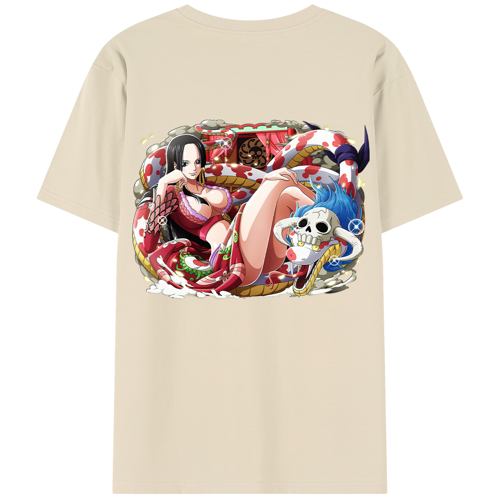 ワンピース ボア・ハンコック ONE PIECE Boa·Hancock 綿100％半袖Tシャツ（背面プリント）