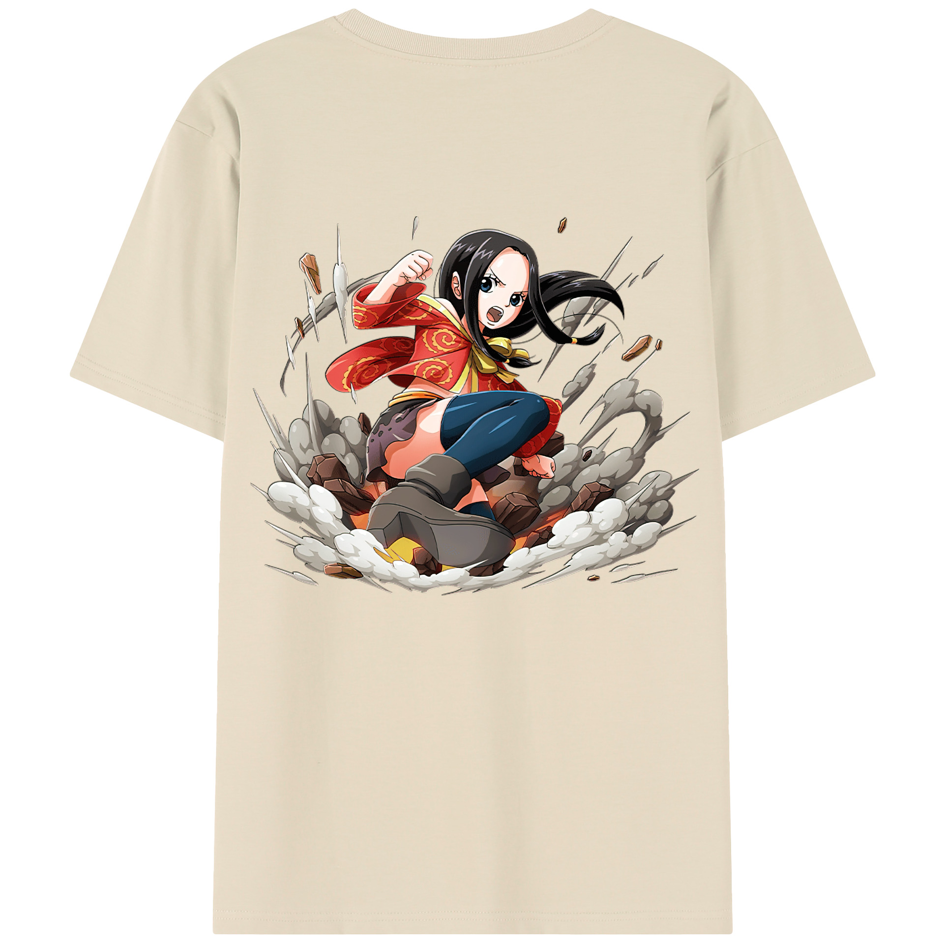ワンピース ボア・ハンコック ONE PIECE Boa·Hancock 綿100％半袖Tシャツ（背面プリント）