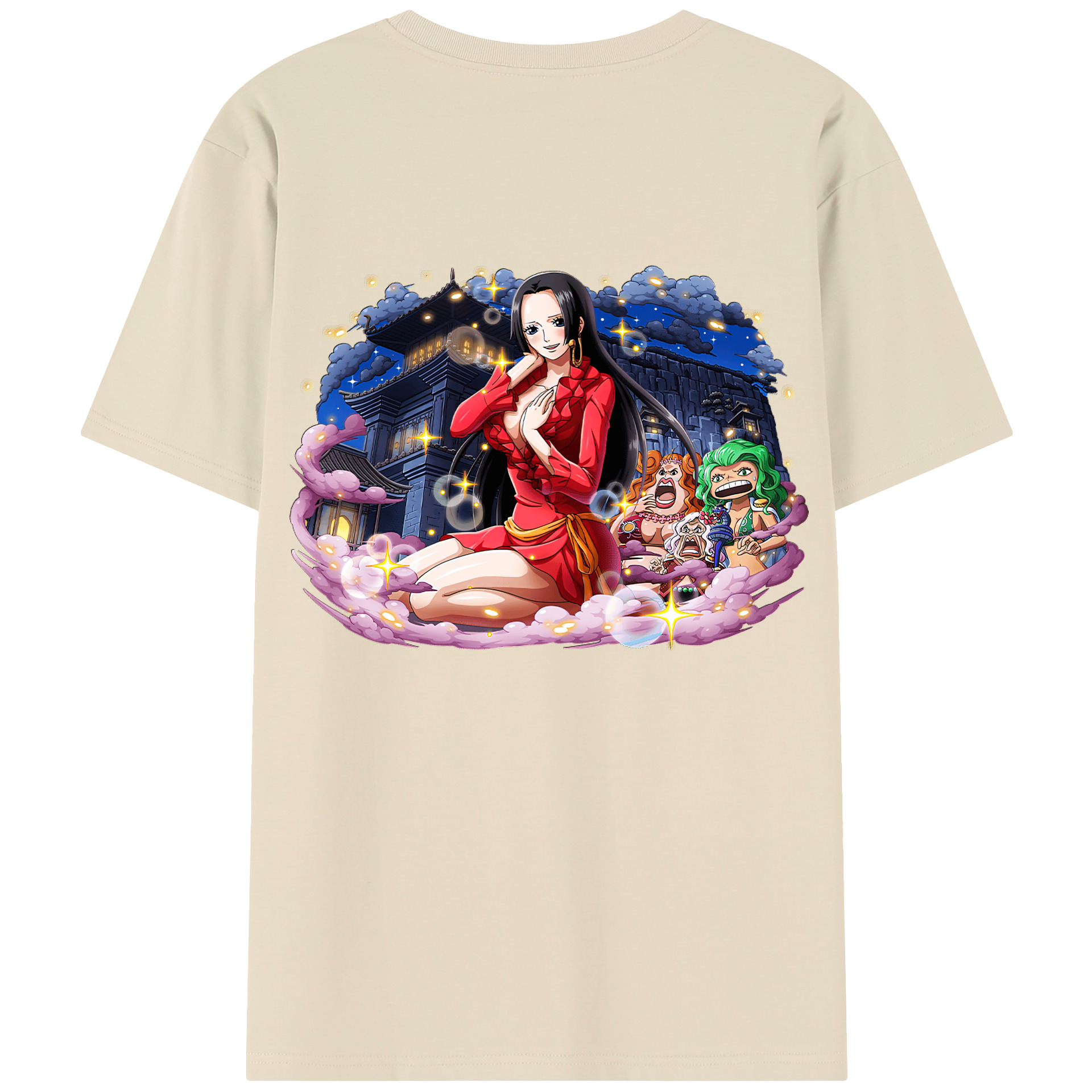 ワンピース ボア・ハンコック ONE PIECE Boa·Hancock 綿100％半袖Tシャツ（背面プリント）